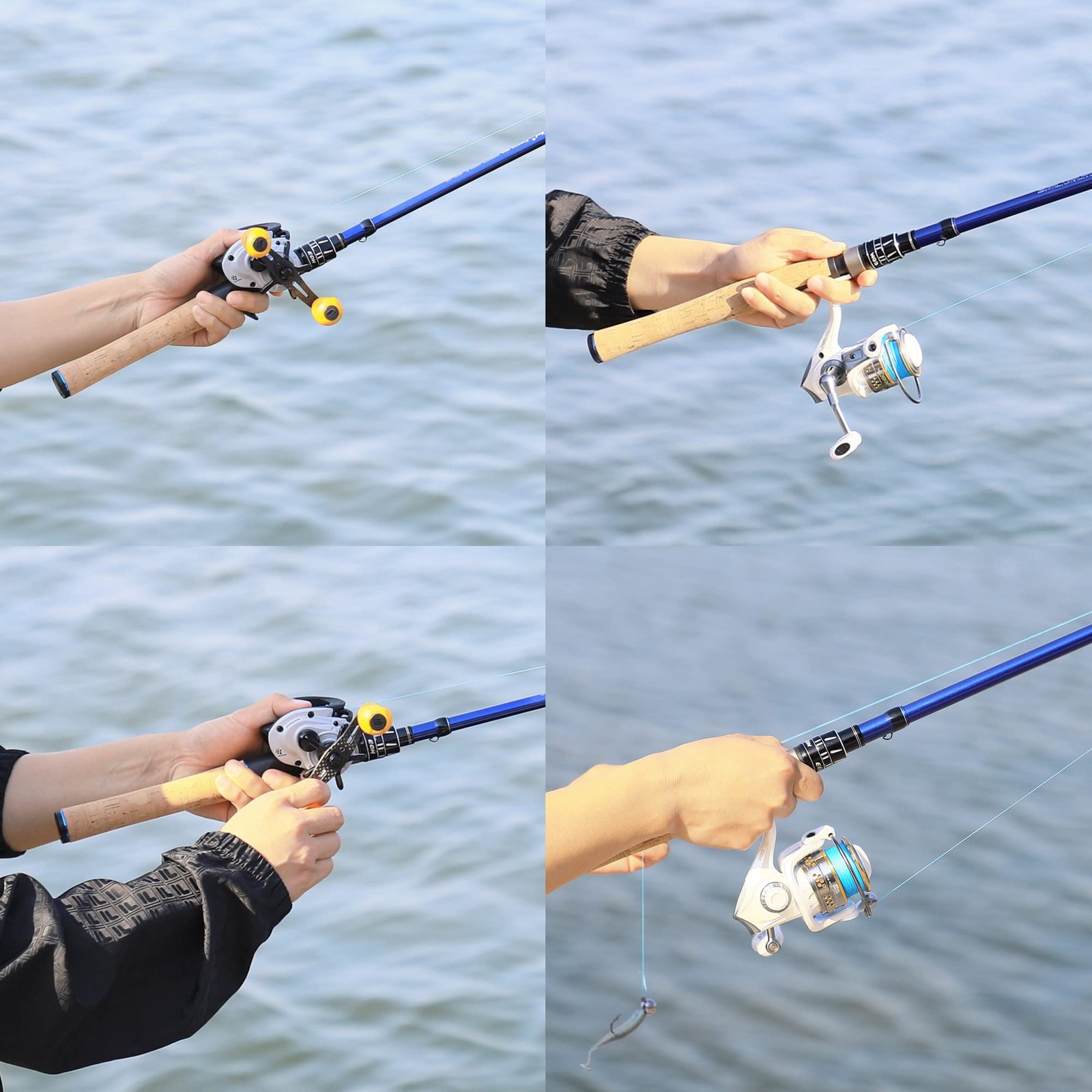 Portable Telescopic Casting & Spinning Fishing Rods, 24T Carbon Blanks | Tr
