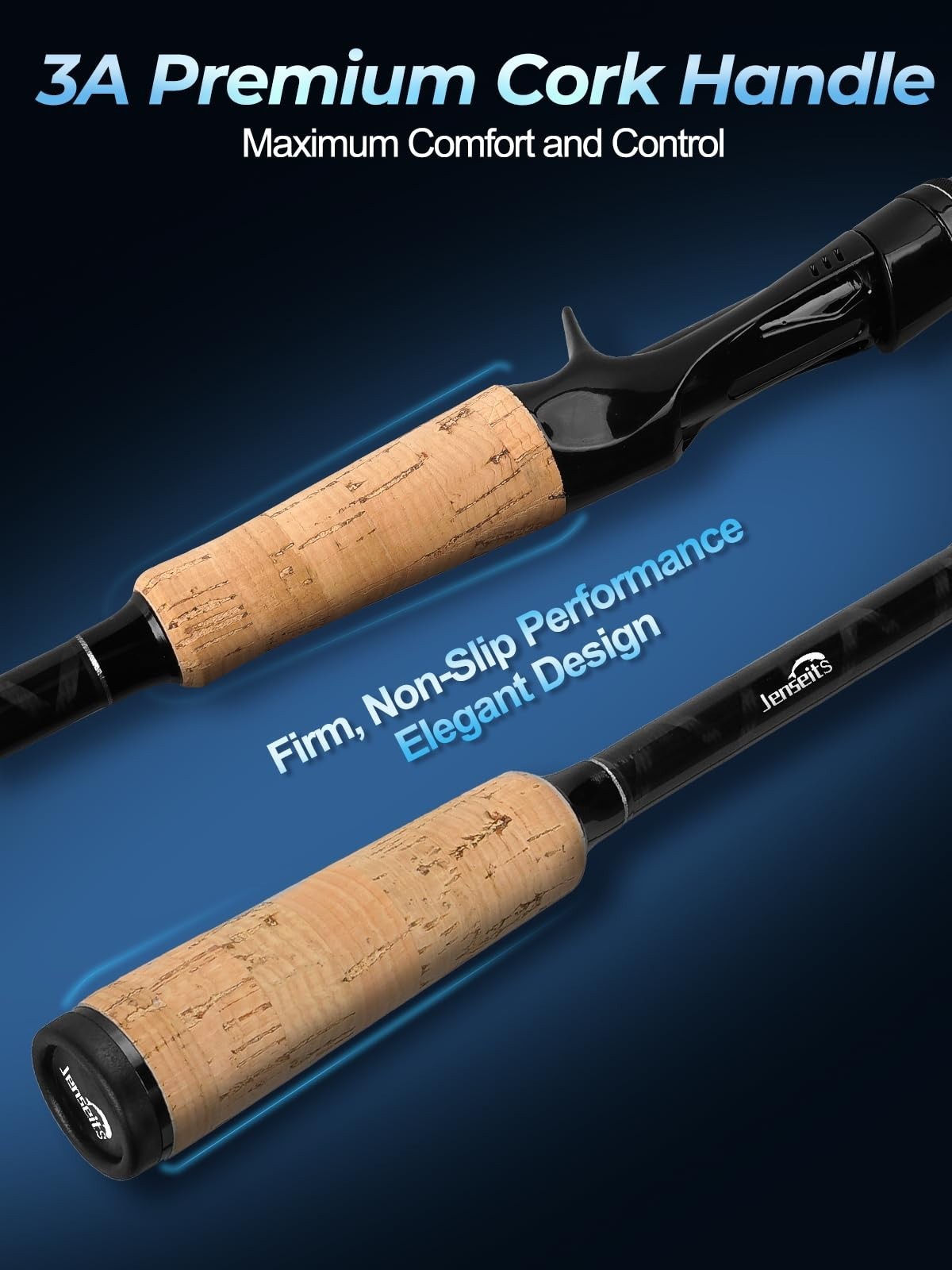 6-12 Ft Carbon Fiber Fishing Rod – Spinning & Casting, Fast Action, Stainless St