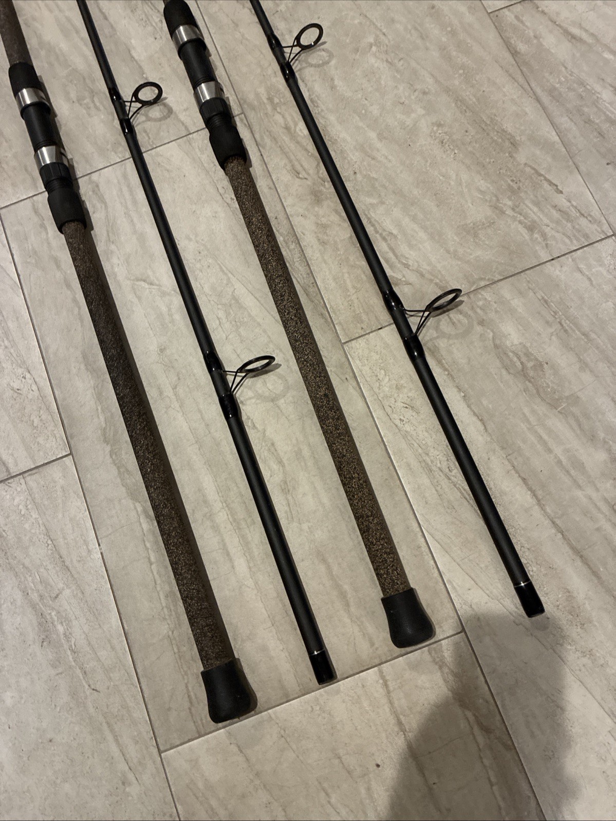 (2) Okuma Longitude 10′ Surf Spinning Rod 2-Piece LC-S-1002H-1 Heavy Used Cond
