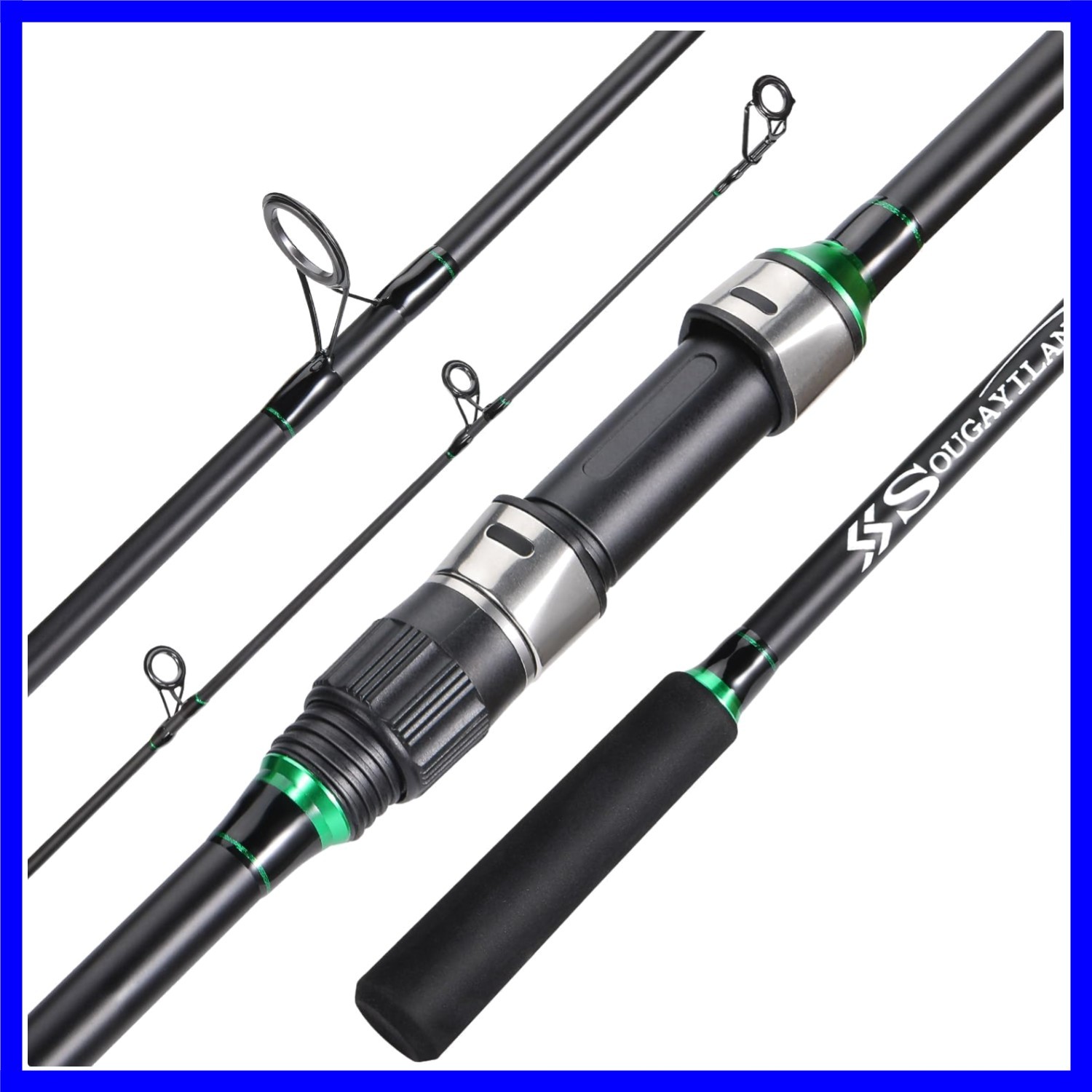 Surf Fishing Rod IM8 Carbon 3 Piece Travel Spinning Rod 9’/10’/11’/12′
