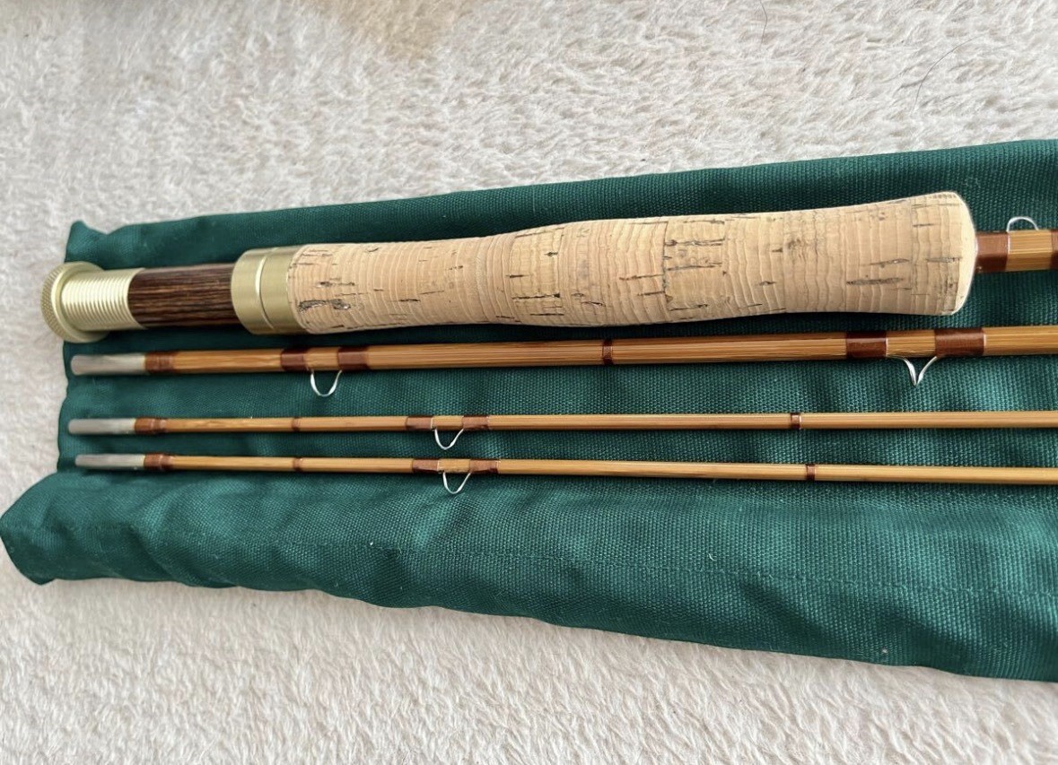 Powell Semi-hollow bamboo 7’6″ #3-5 3pc Fly Rod Free shipping DDP until 7/6