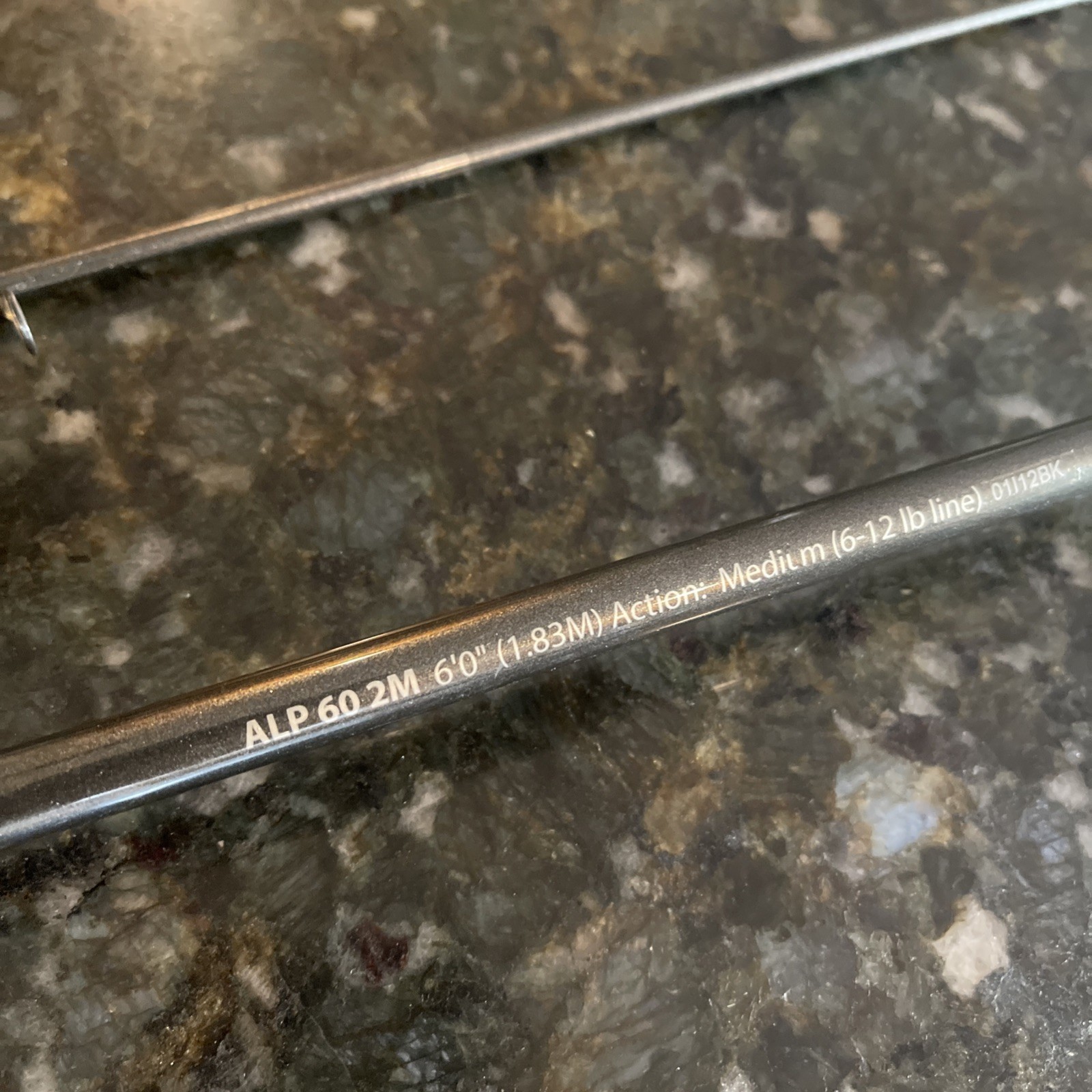 Shakespeare Alpha ALP 60 2M medium 6′ casting rod 6-12 Lb Line 2 Pc Rod