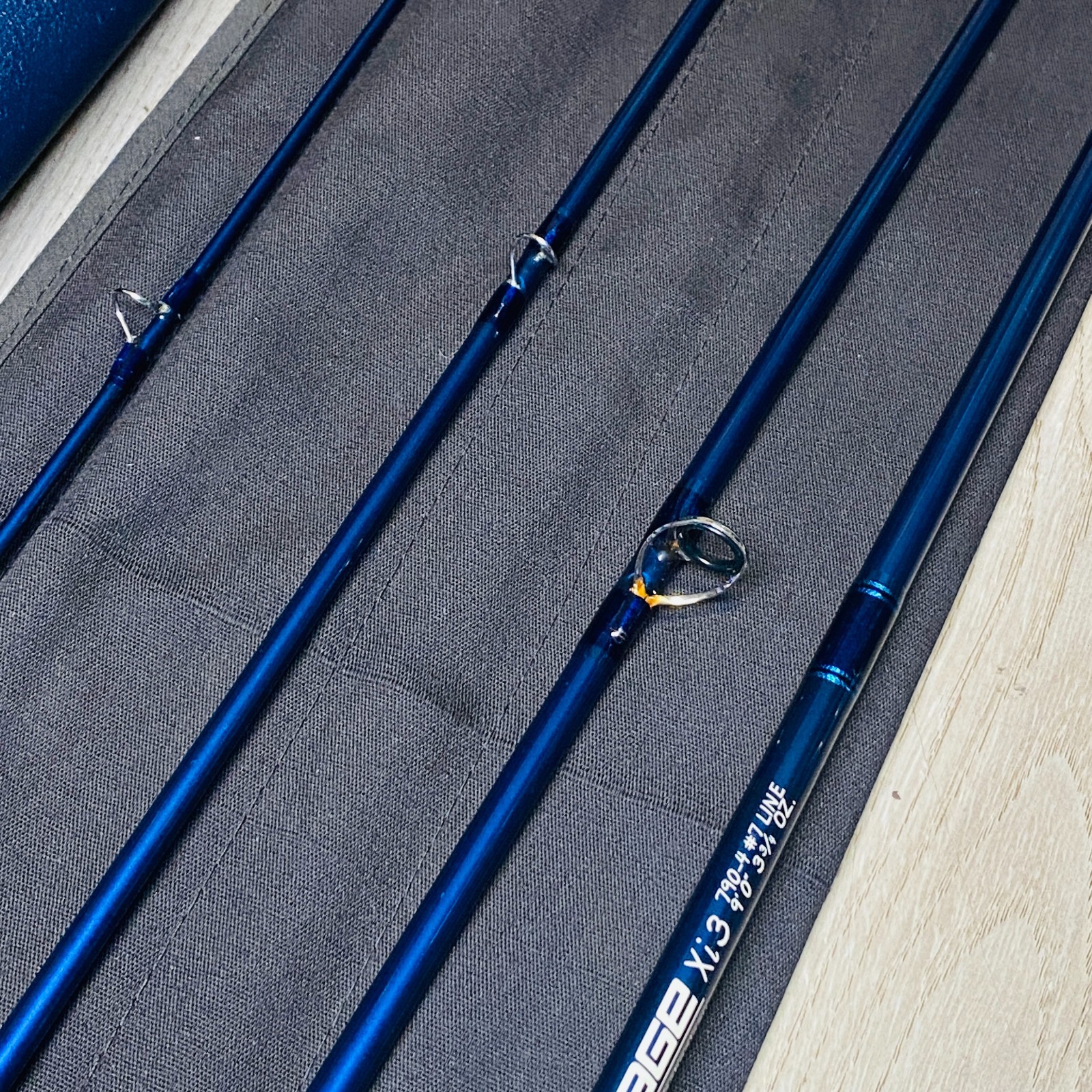 SAGE Xi3 790-4 7wt 9’0″ Salt Water Fly Rod w/Tube sock Excellent