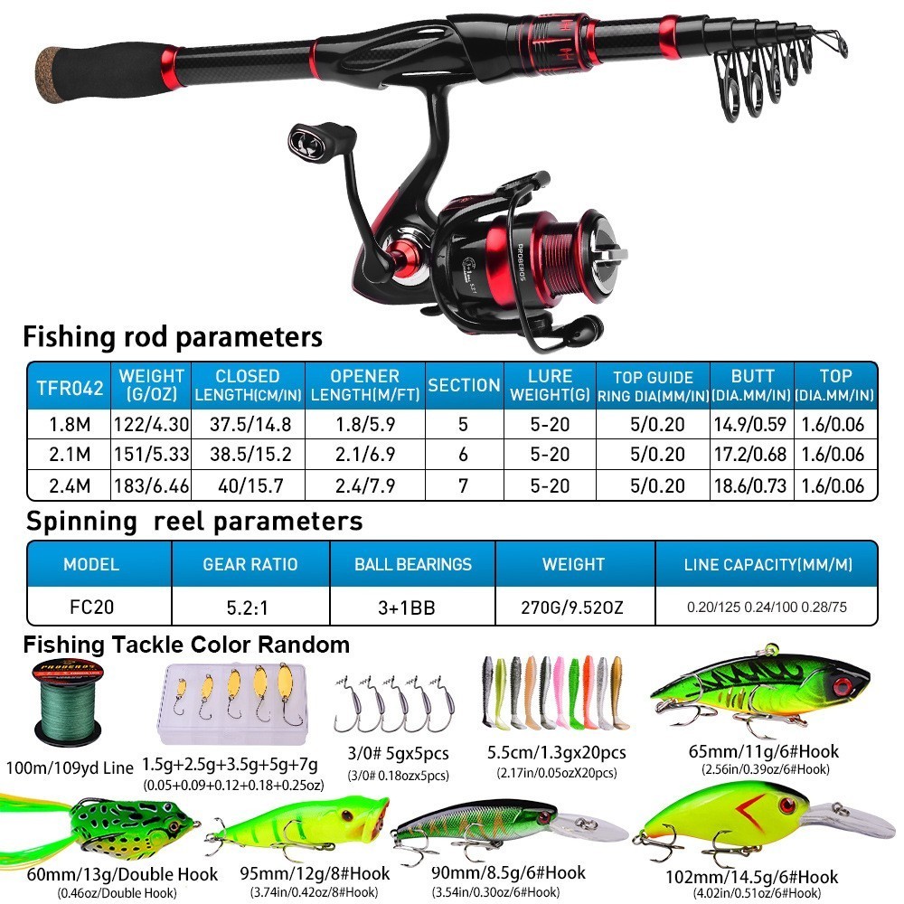 Professional Long-distance Casting Fishing Reel & Rod Combo Fiberglass Sea Rod