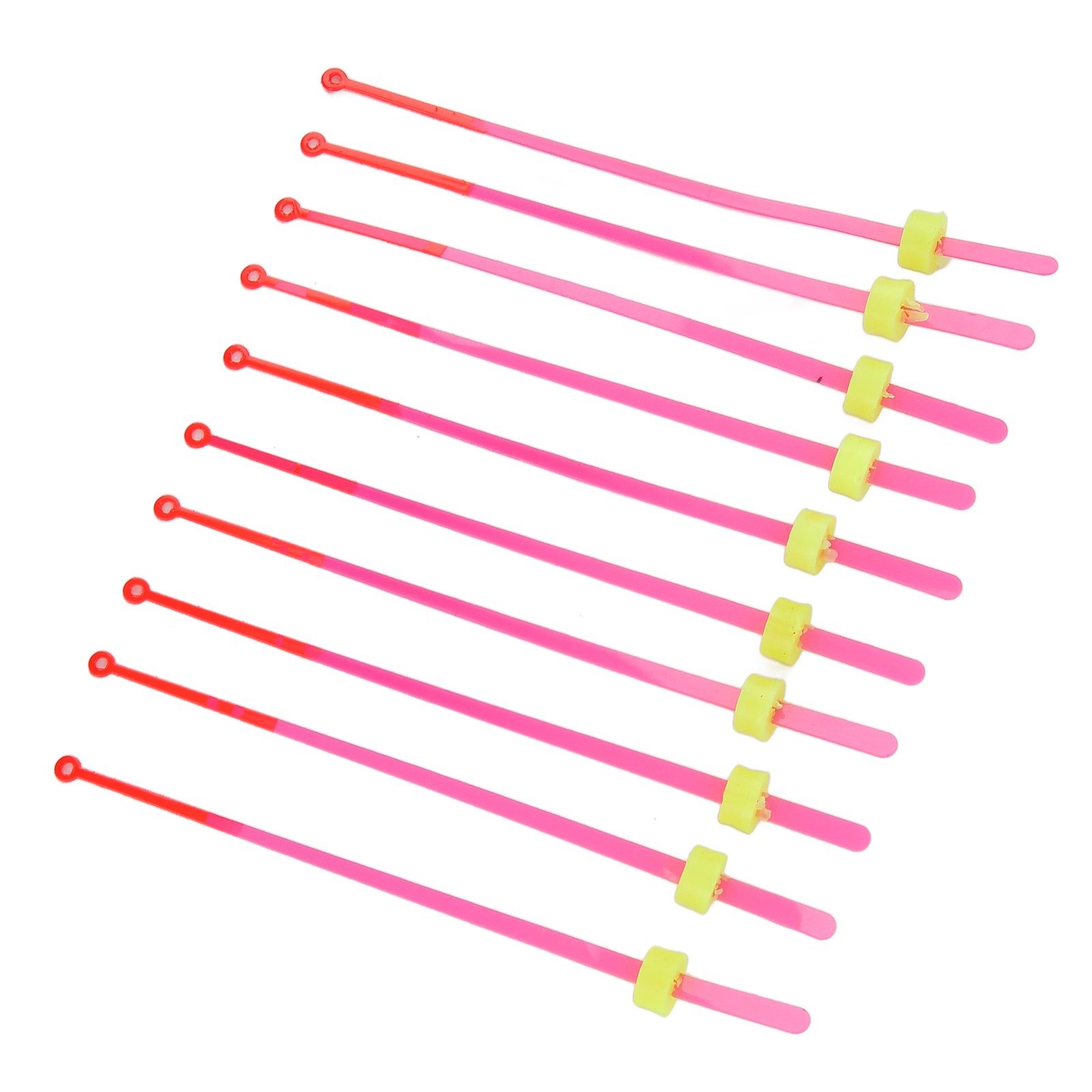 10-Pack Ice Fishing Rod Tip ABS Mini Top Section Pole Extension 12cm