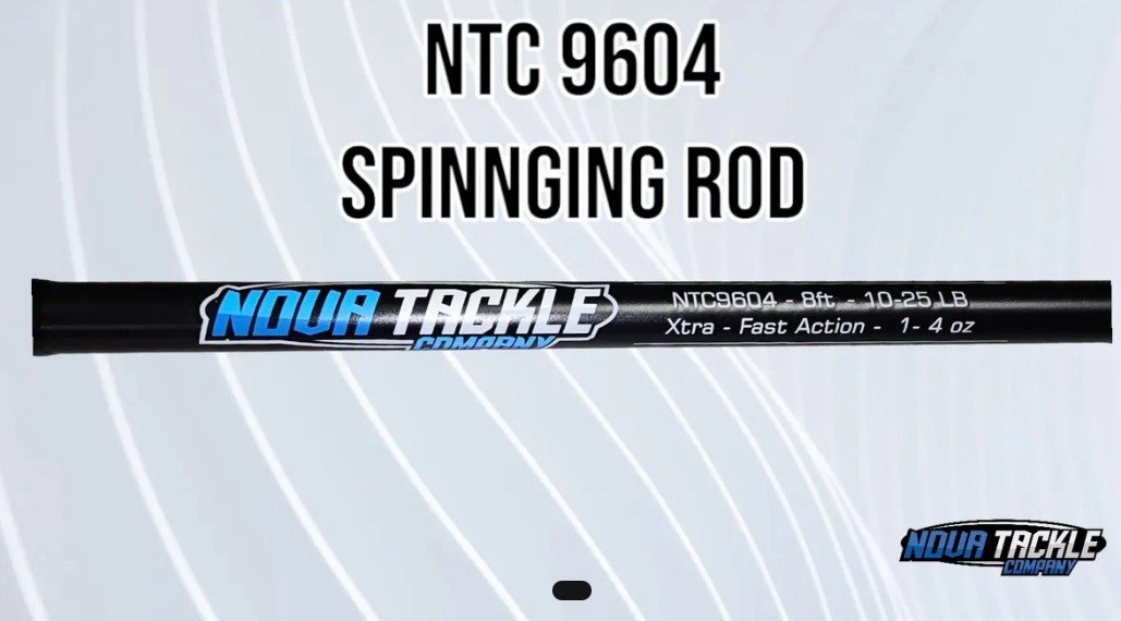 Nova Tackle NTC 9604 8’ 10-25lb Lake Trout/Salmon Jigging Rod