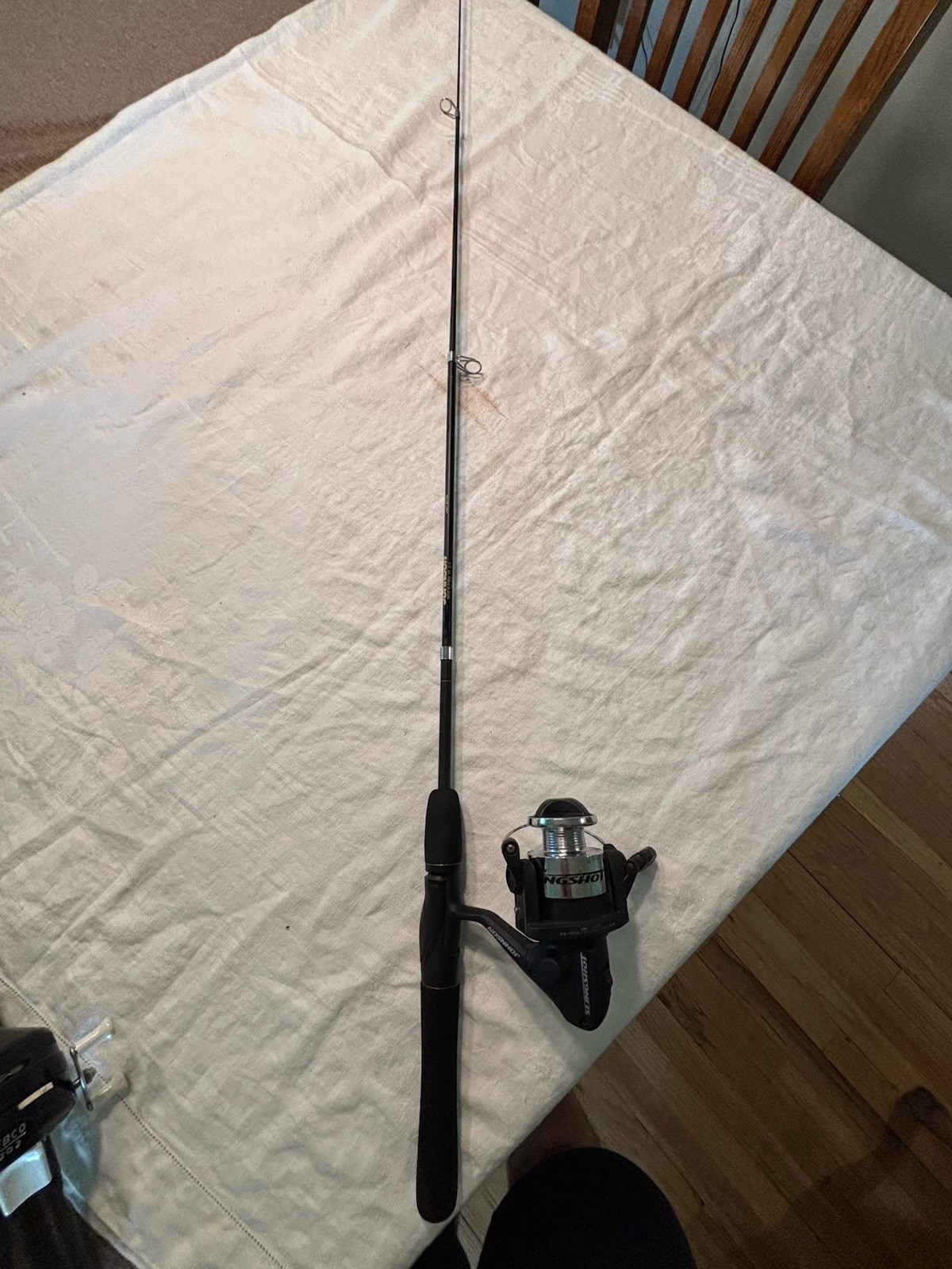 ORIGINAL Johnson Slingshot 50” Retractable Telescoping Fishing Pole Rod & Reel
