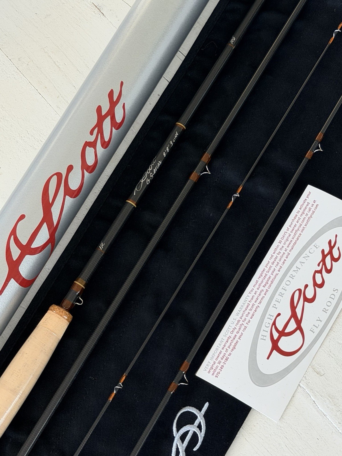 **BEAUTIFUL** 🔥 SCOTT G Series 3wt. 8’8”in~4Pc Fly Rod!! 🔥~NEW~🔥