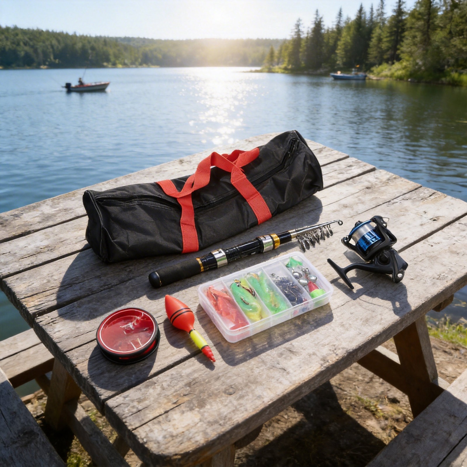 Carbon Telescopic Rod and Reel For Combo Lightweight for Fishing Trips