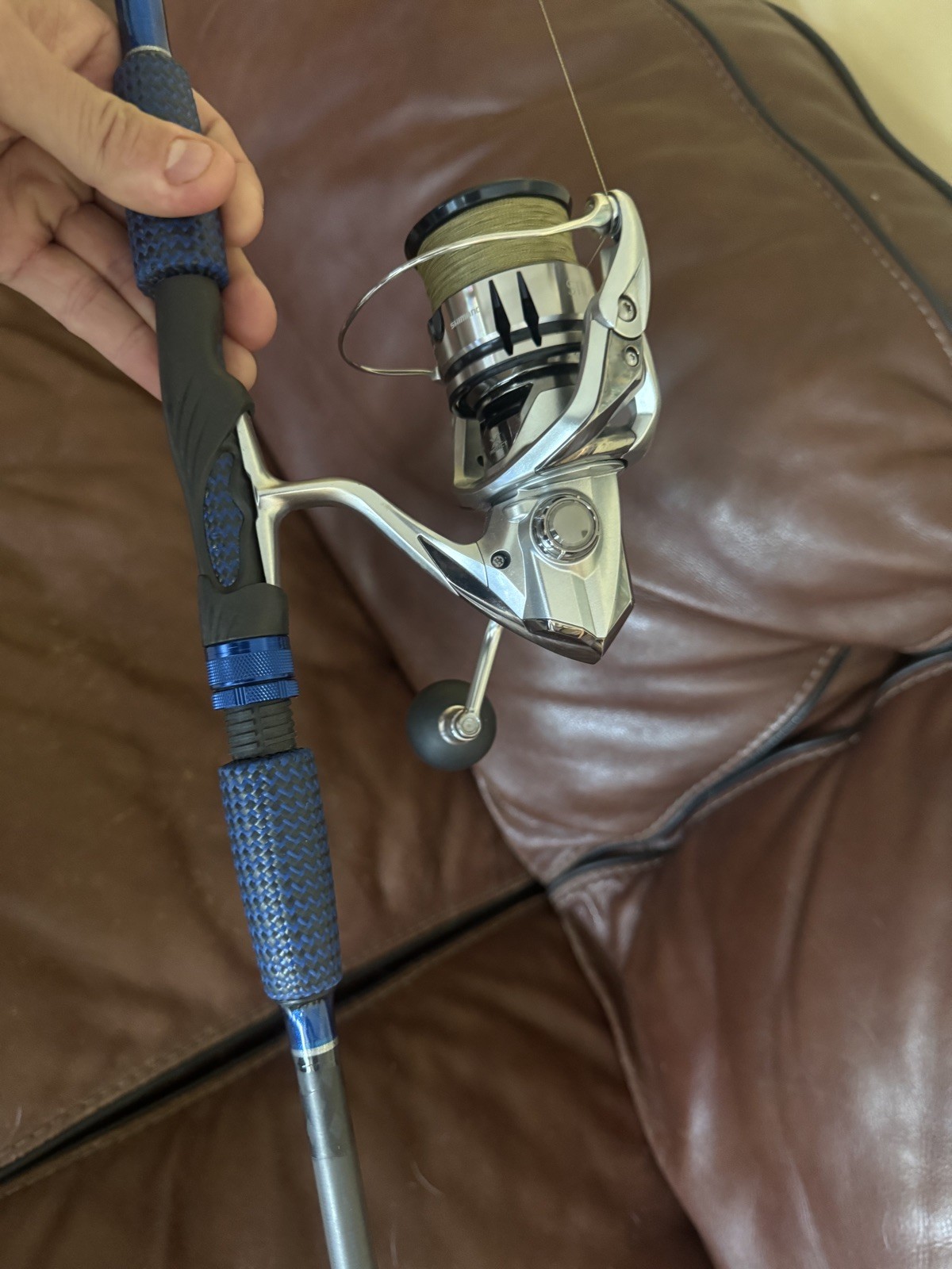New Connley platinum titanium 8-17# fishing rod with used stradic reel