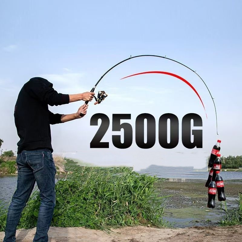 Ultra-Light Fishing Rod Carbon Fiber Spinning Casting Pole Handle Telescopic Sea