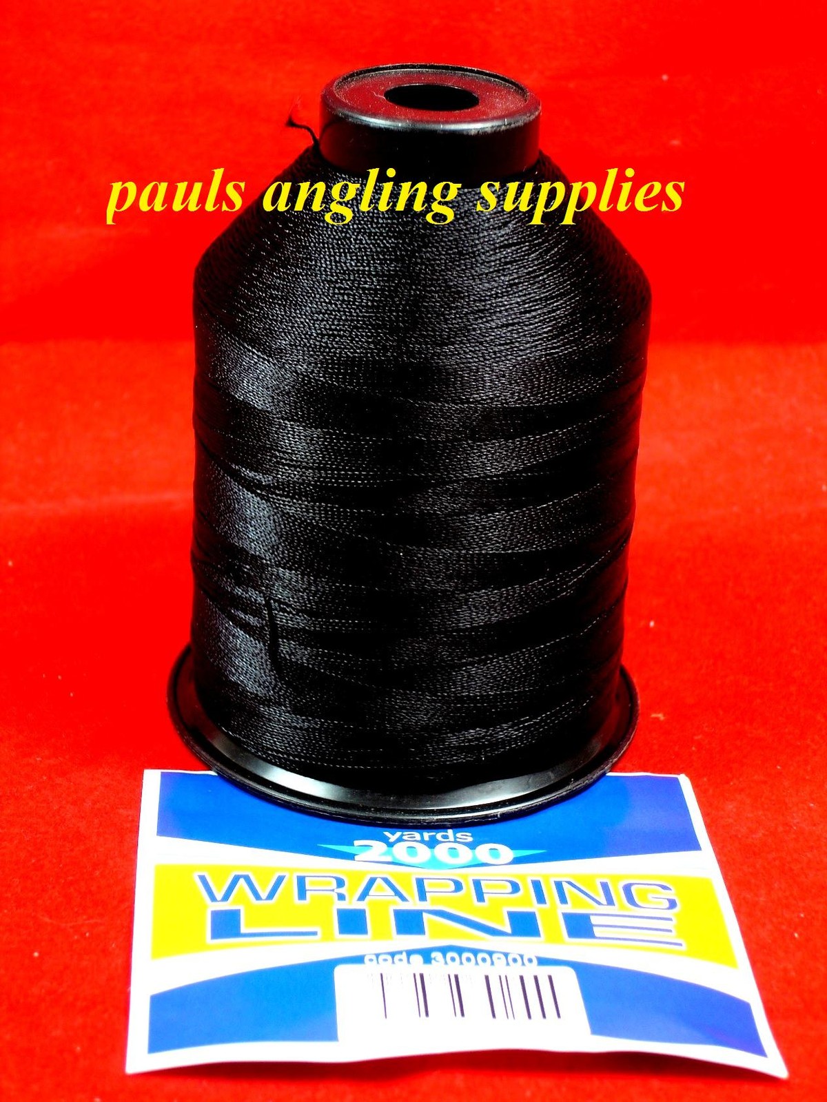 LINEAEFFE BULK SPOOL Fishing Rod Whipping Thread 2000 yds BLACK