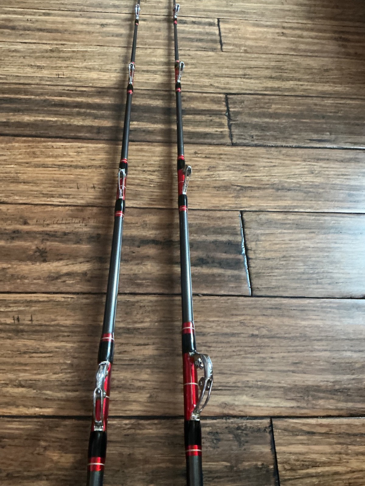 PENN SENATOR 4/0 RODS 3145ARS 6’6″ 30-50lb full aftco rollers matching set NOS