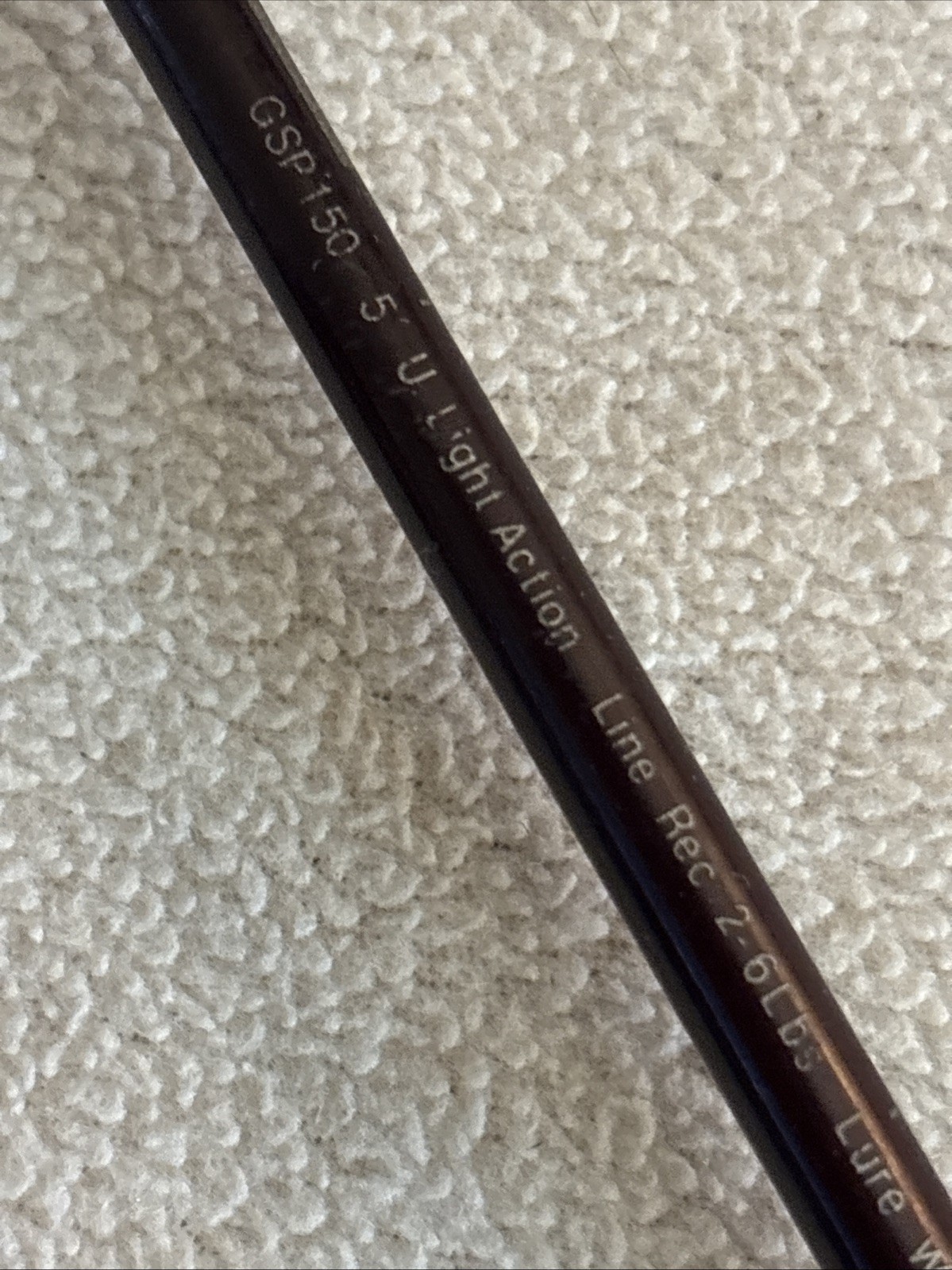Vintage 5’ Zebco Sport Fisher Graphite I70 Series Light Action 2-6 Fishing Rod