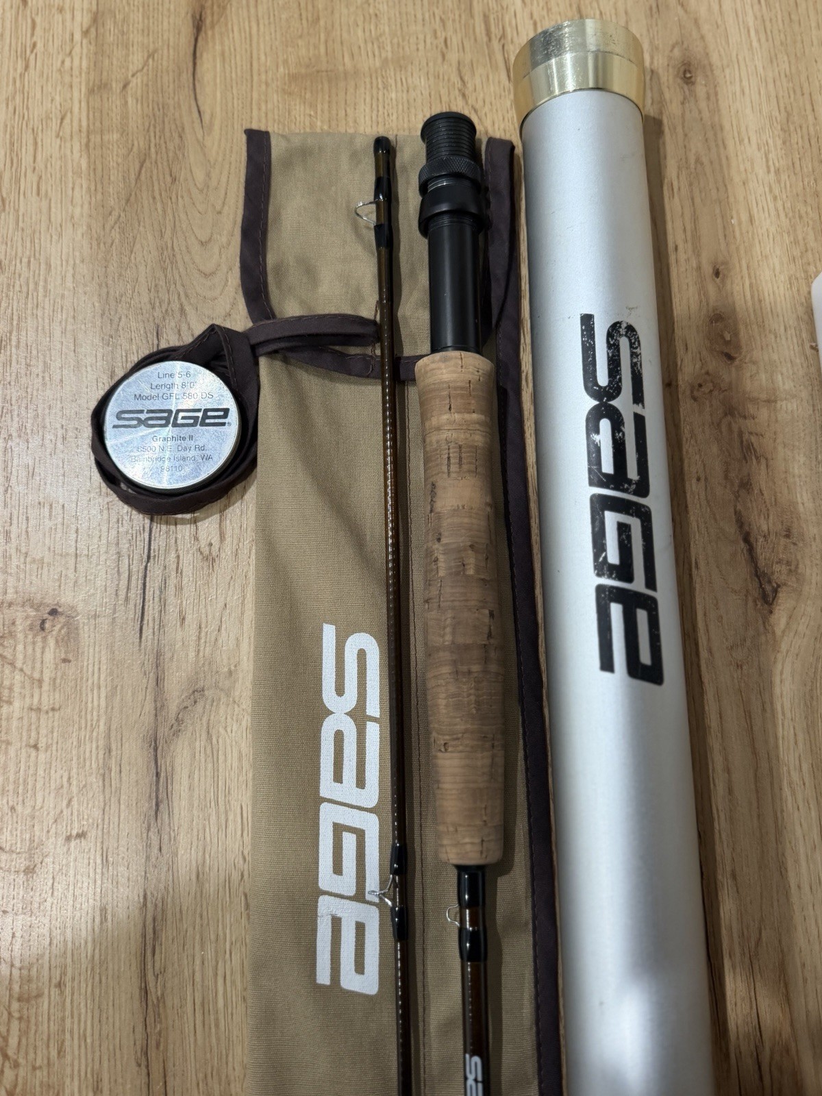 vintage Sage Graphite II GFL 580 DS fly rod Please Make An Offer