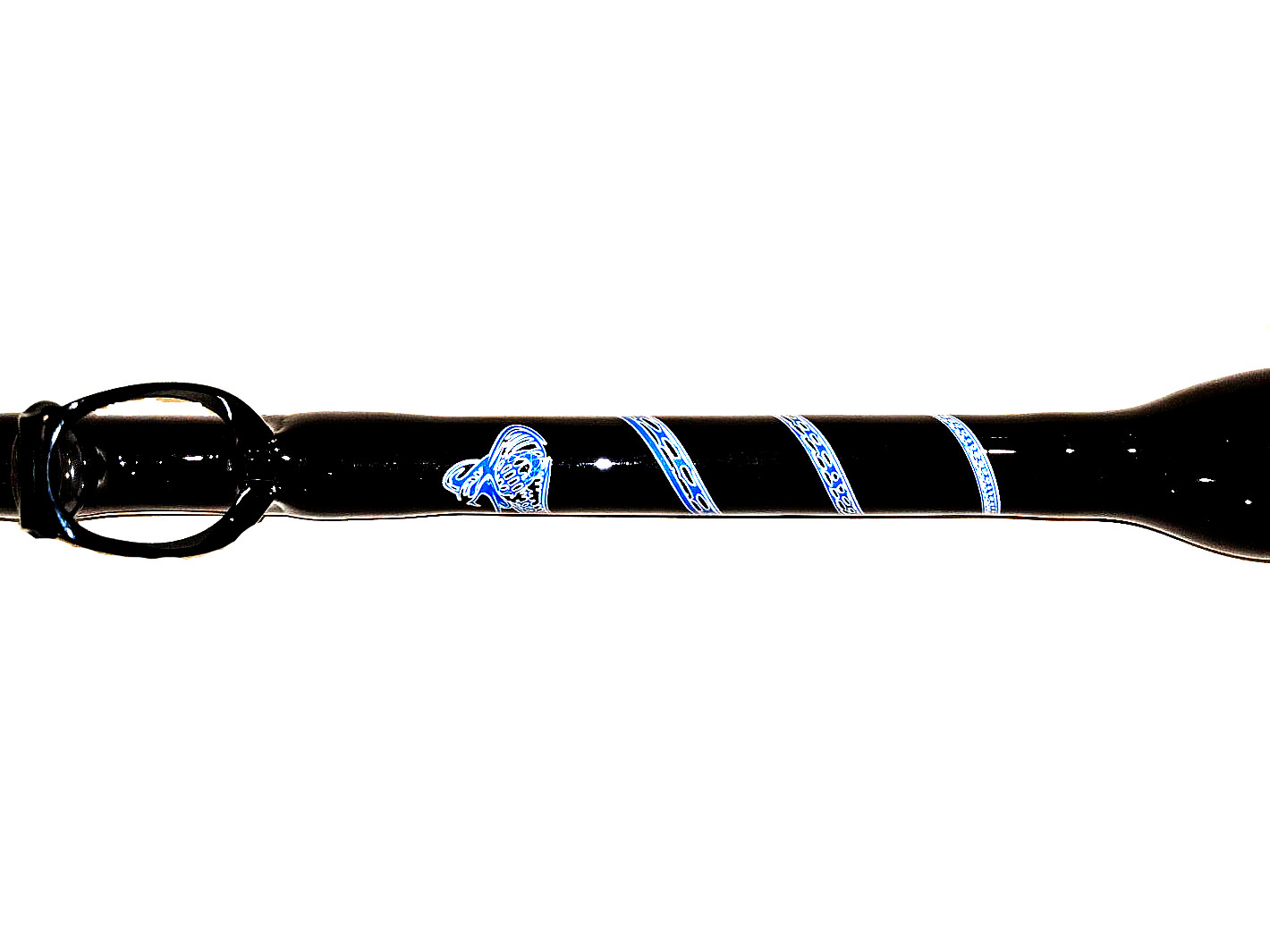 OKIAYA BLACK VENOM-PRO BENT BUTT FISHING ROD 50-80 LB. “THE MAMBA” FUJI GUIDES