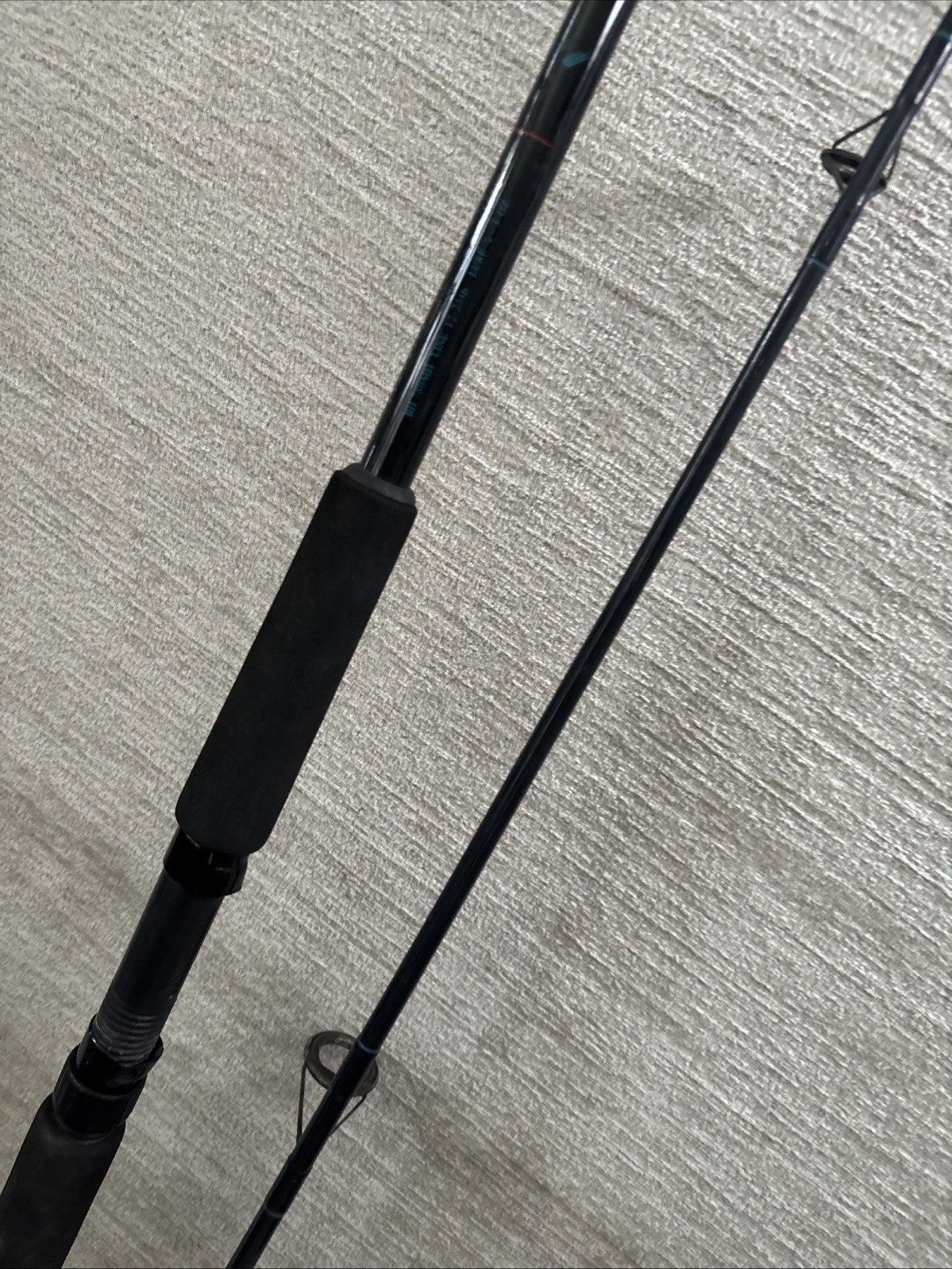Ryobi Fintek Blue Hawk Graphite Fish Rod BH 780MH Line 12-25# Lure 3/8-3oz 7’11”