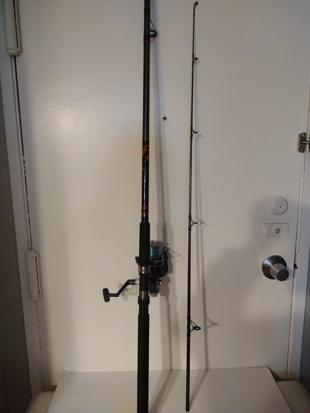 Calypso Mako Mak-70A Composite Fishing Pole Spinning Rod capacity LB/YD 12/245