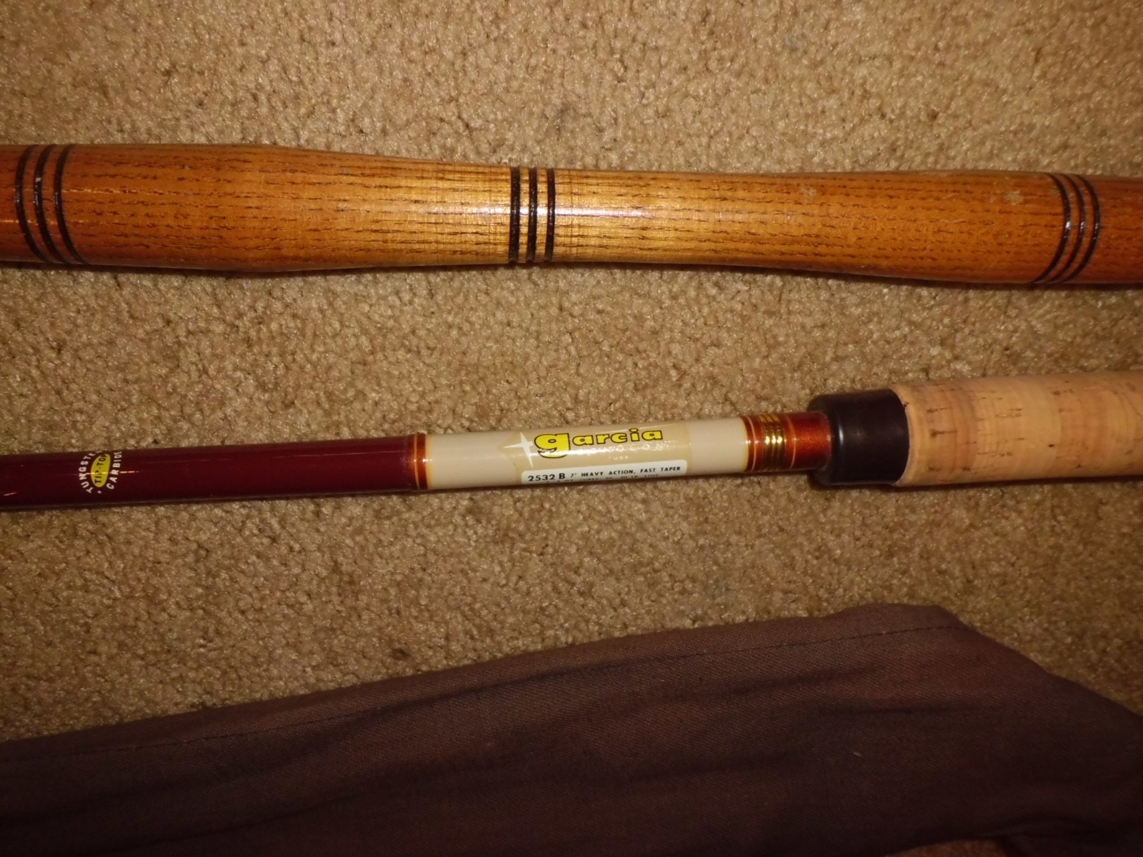 NOS Vintage GARCIA Conolon 2532 B Coventional 7′ Rod USA- 20-40 lb
