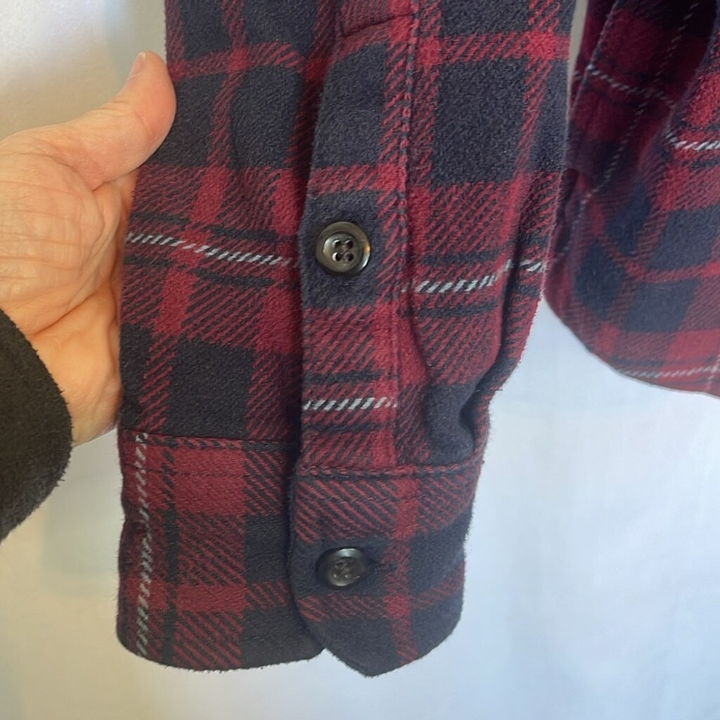 Orvis Men’s Big Bear Heavyweight Double Brushed Flannel Button Down Shirt Size M