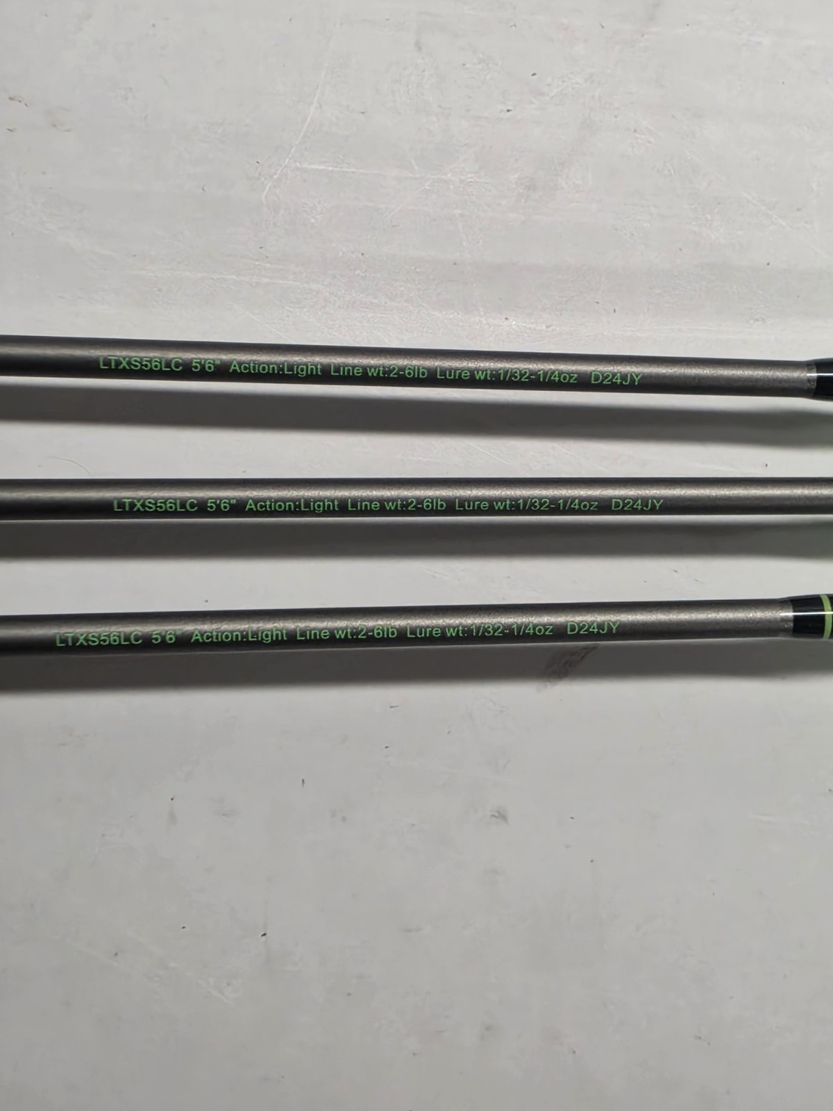 (LOT OF 3) Lew’s Laser TXS 5’6″ Casting Rod Ligit Fast
