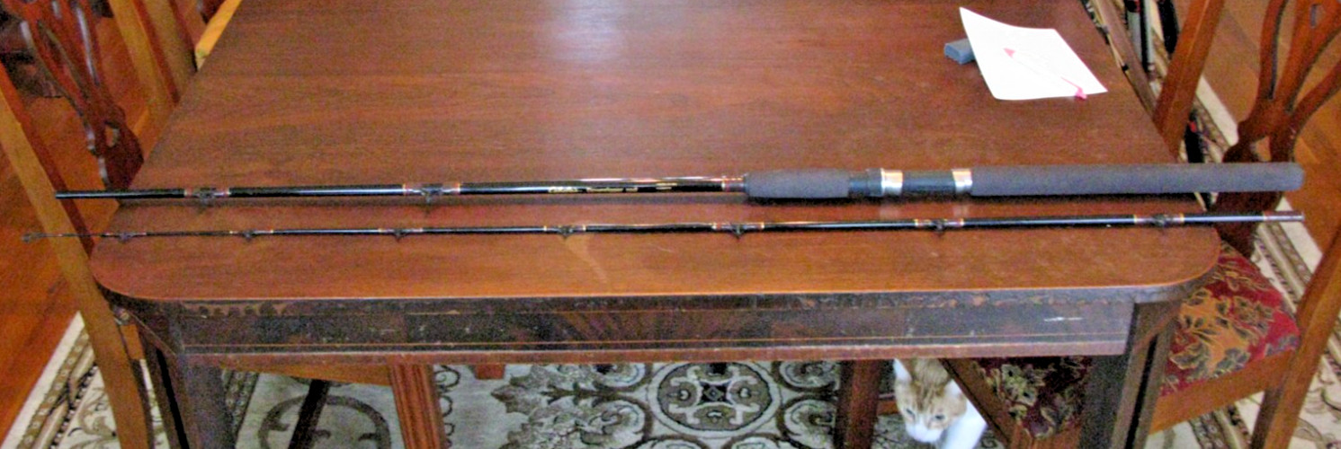 Cabela’s 8’6″ Downrigger Rod DR 86M, 2 Piece, Medium Power, 10 to 25lb – EUC