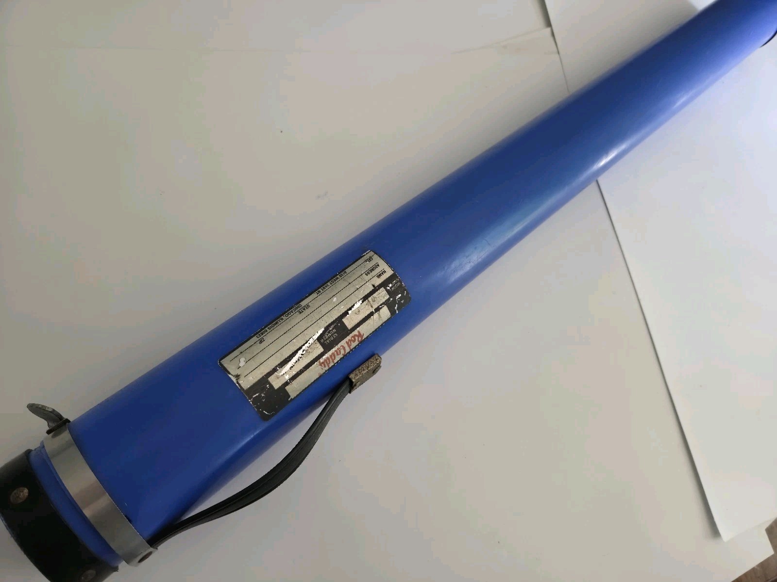 Lot Of 2 Spinning Rods both Master Spectra 3050BK 6’6” w/ Blue Rod Caddy 203-A