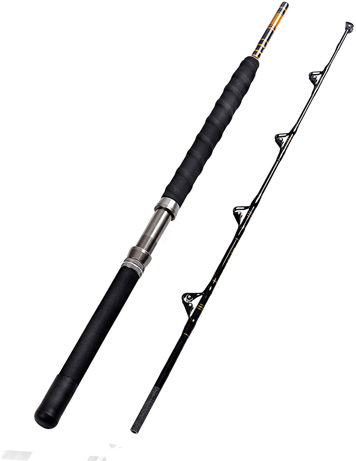Saltwater Offshore Trolling Rod Big Game Roller Boat Fishing Pole Heavy 1PC 2PC