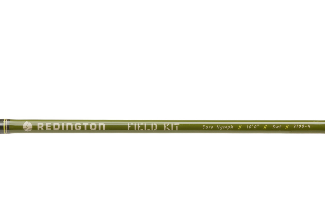 Redington Euro Nymph II Field Kit Fly Fishing Rod Reel Line Combo 10′ 3wt 4pcs
