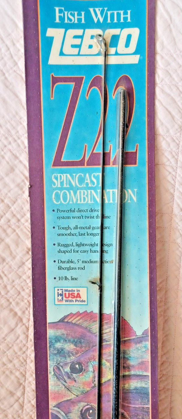 ZEBCO Z22 SPINCAST COMBINATION Old School Fishing Rod & Reel