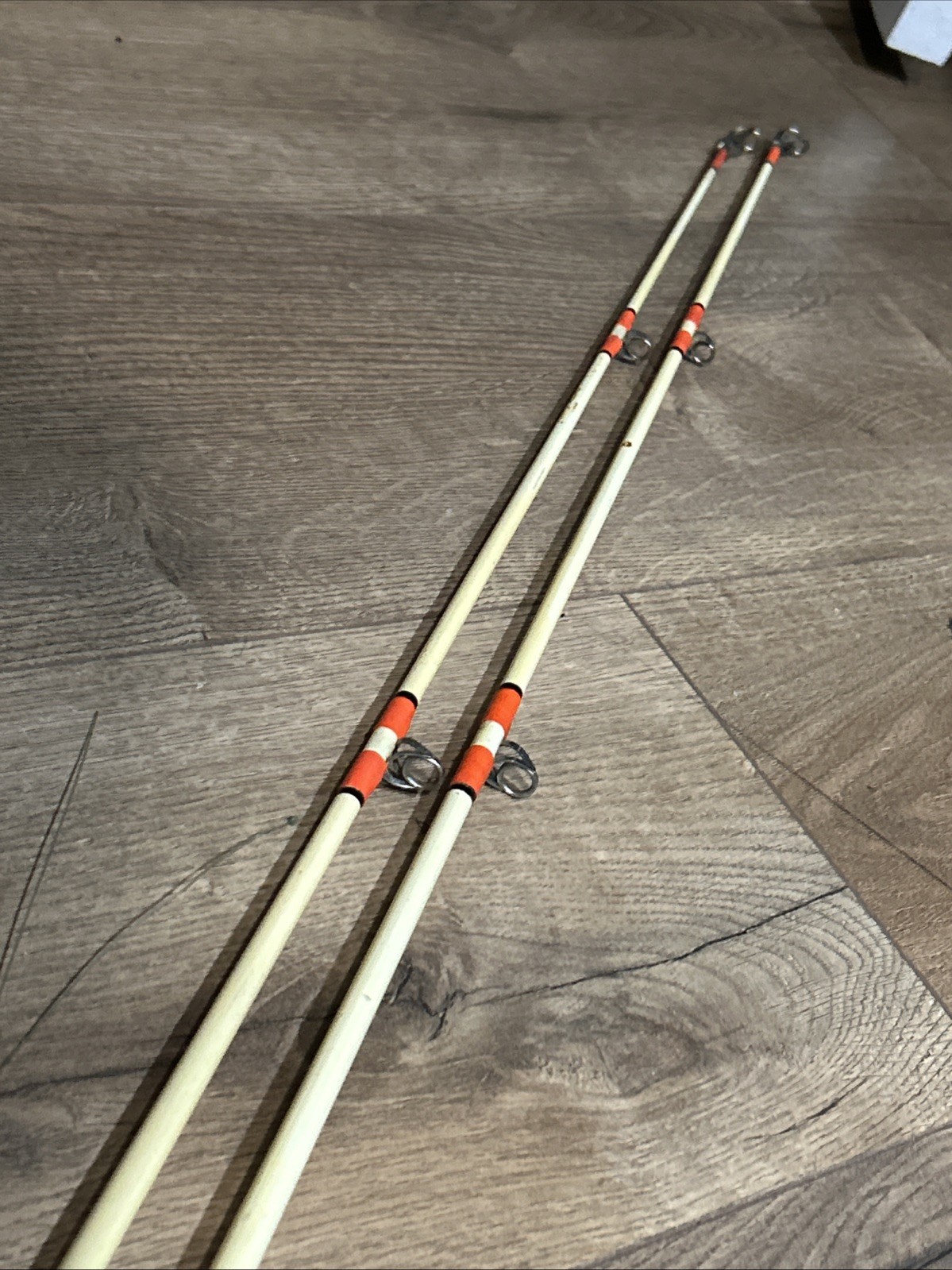 Vintage Pair Of St Croix Viking 7704-M 6’0’ fishing rods, 10-30 LB
