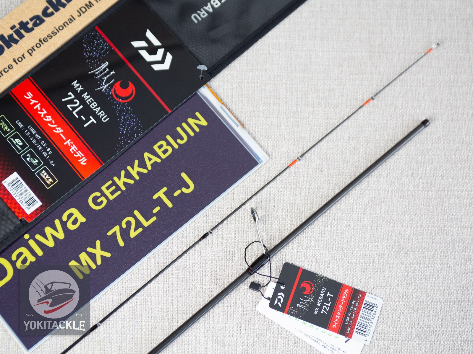 Daiwa 25 GEKKABIJIN MX 72L-T-J Moonlight Beauty Spinning Rod
