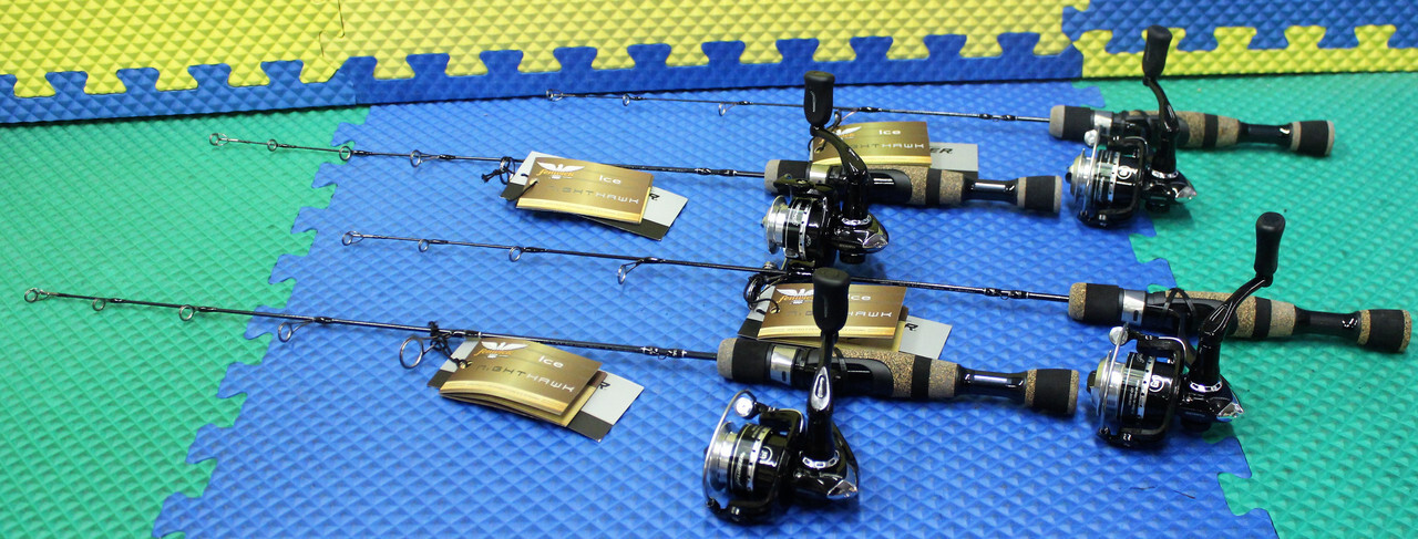Fenwick Ice NightHawk w/Pflueger Reel Ice Fishing Combo CHOOSE YOUR MODEL!