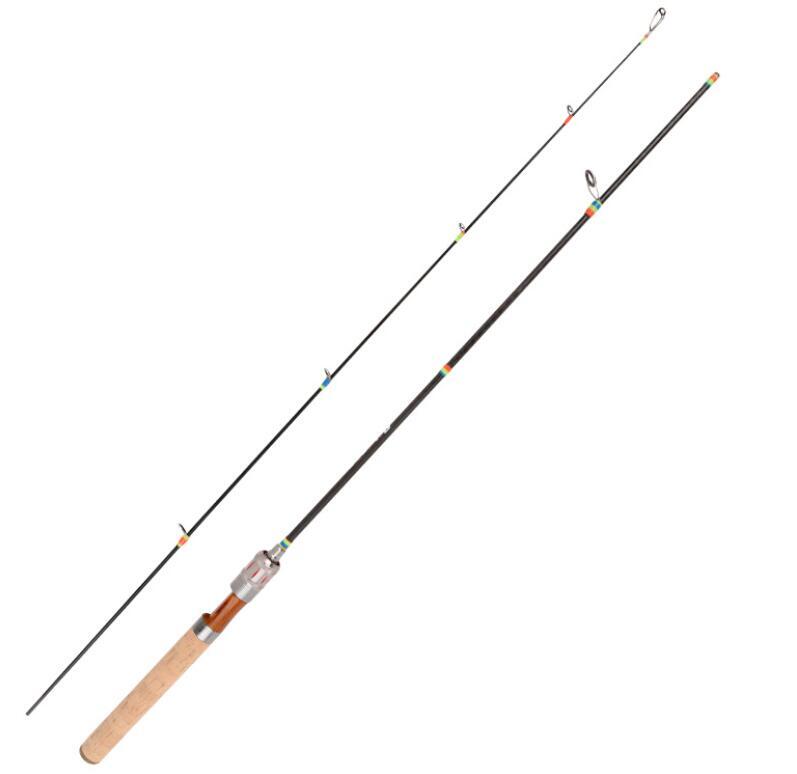 Trout Fishing Rod 1.68m 1.8m Portable Ultra Light Solid Tip Carbon Spinning Pole