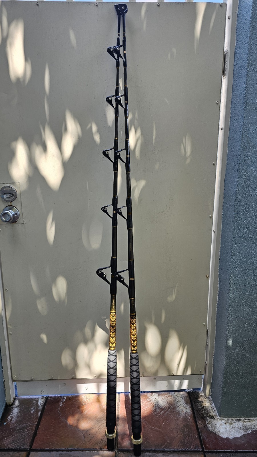 2 Shimano TALLUS IGFA, Saltwater, Trolling, 5’4″ Rods (TLI80) With #4 Bent But
