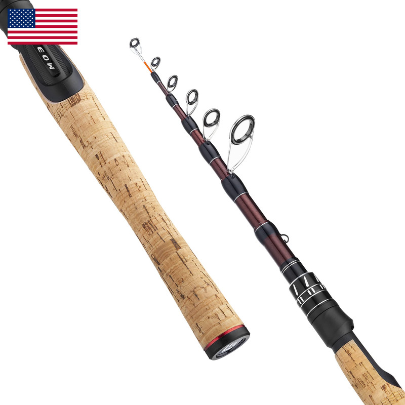 Eow Xpedite Portable Telescopic Fishing Rods Spinning Casting 24T Carbon Blanks