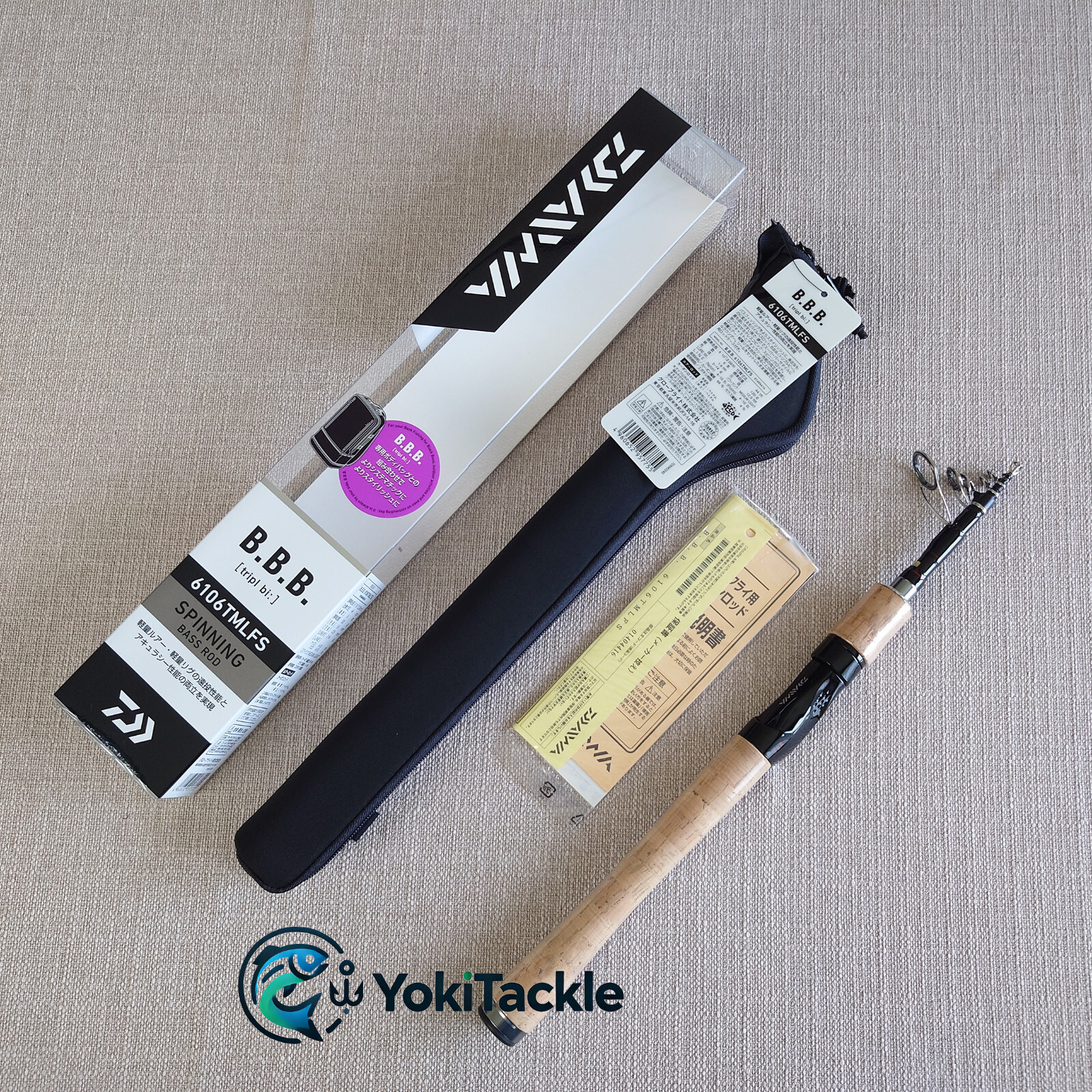 Watch Product Video-DAIWA BBB 6106TMLFS Telescopic Spinning Fishing Rod A1
