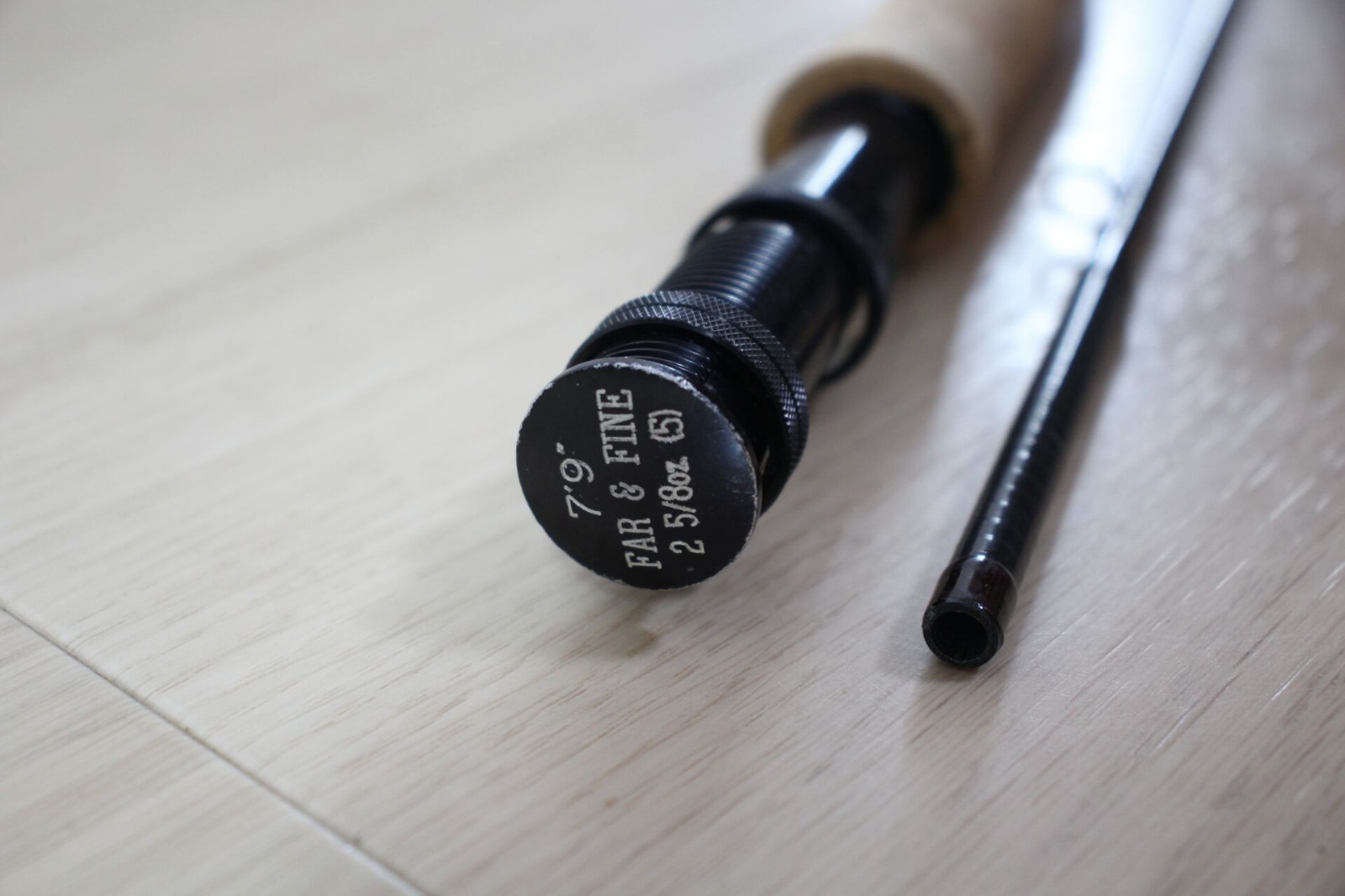Vintage Orvis Far & Fine Fly Rod 7’9″ 5wt 2pc Graphite Tube Sock USA M132