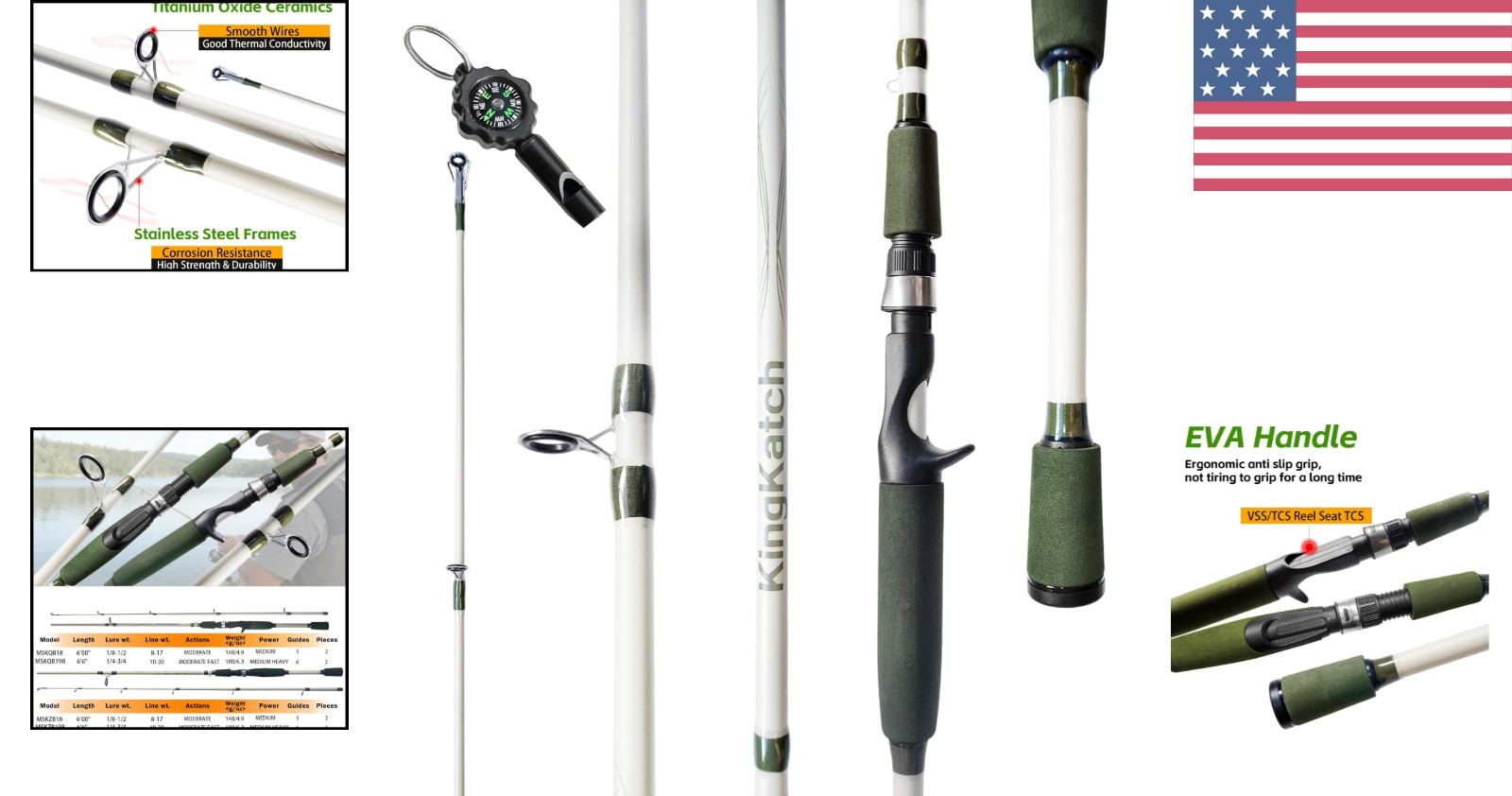 Gift-Ready 6’0″ Fishing Rod – Carbon Fiber for Superior Performance & Durability