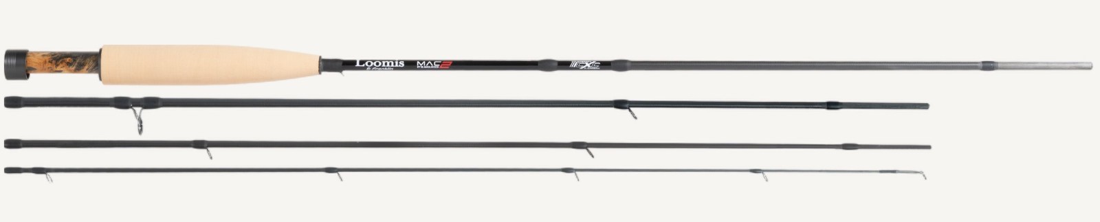 Loomis Franklin Mac2 7ft 6 3 wt extra fast fly rod 2 tips fly line for TLT Cast