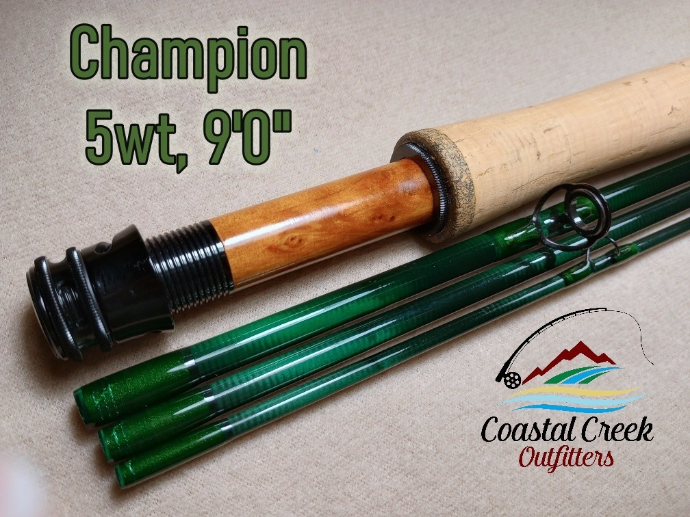 Coastal Creek Outfitters Champion Fly Rod 5 Weight, 9 foot, Black Hardware