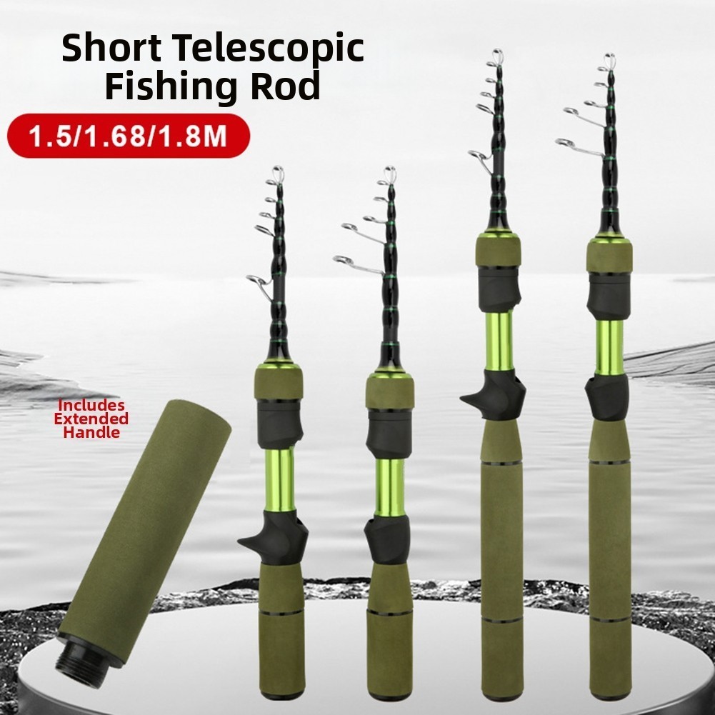 Lightweight Carbon Stream Rod 2-Piece for Trout Bass Fishing 150cm 168cm 180cm