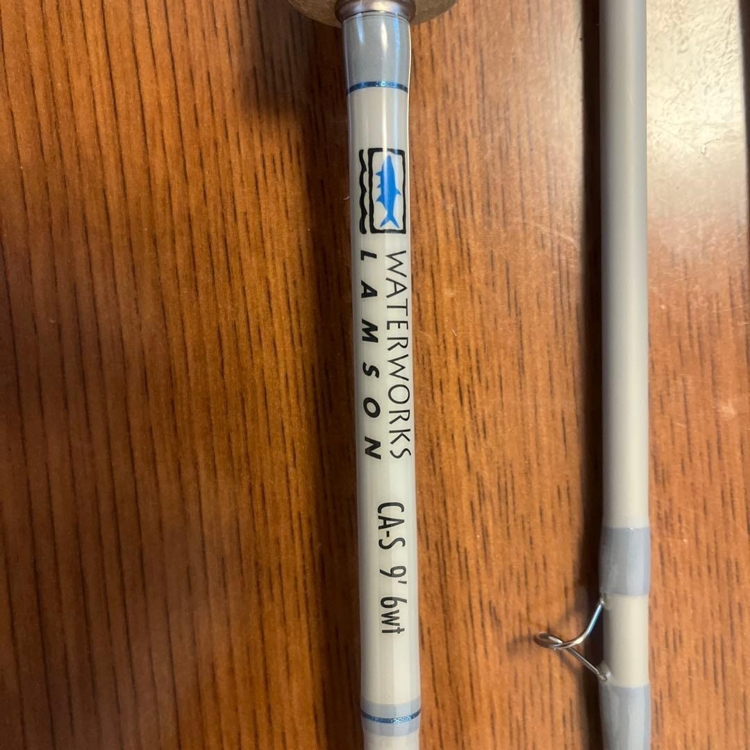 WATERWORKS LAMSON CAS 9′ 6wt Fly Rod with Tube, Center Axis