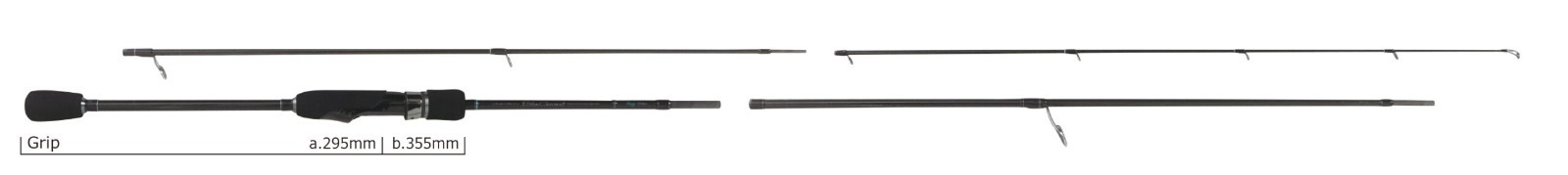 2025 Yamaga Blanks Blue Current Wizy Light Game Series 4pcs Travel Rod with Bag