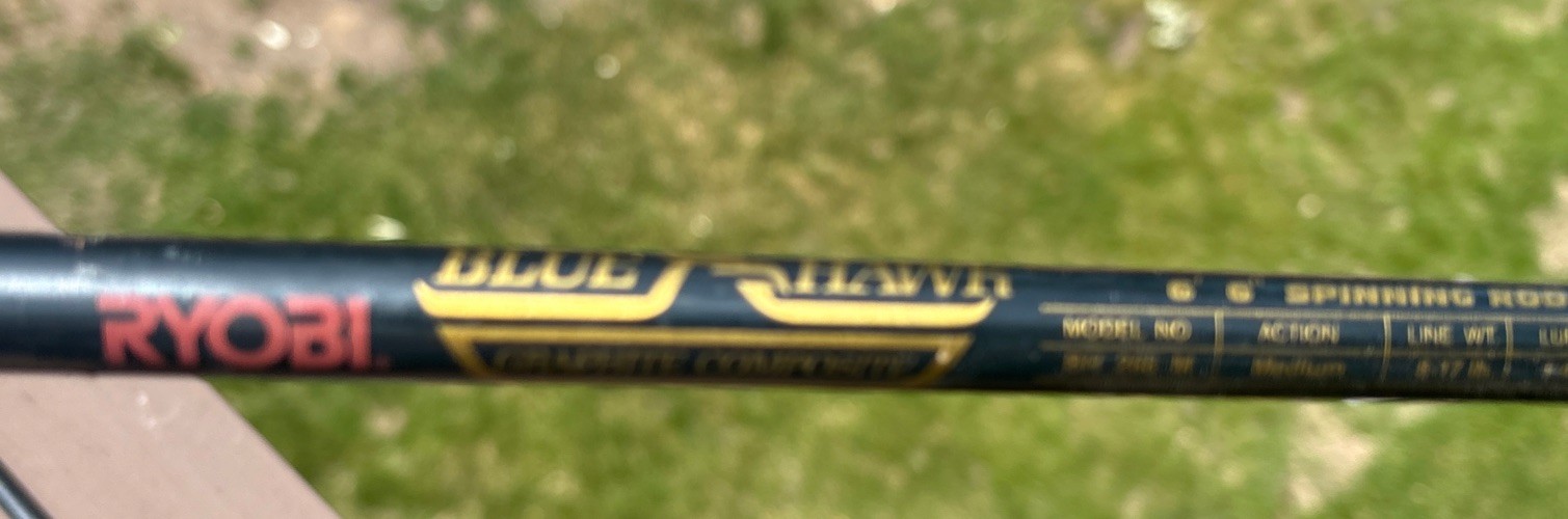Ryobi Fintek Blue Hawk Graphite Fish Rod 6’6” BH266M