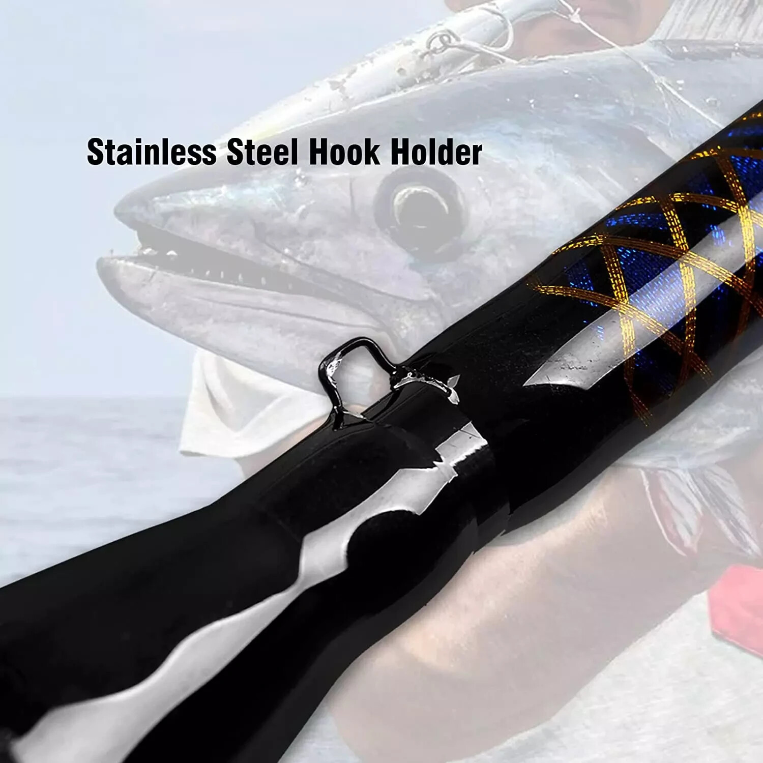 Conventional Boat Rod Saltwater Offshore Graphite Casting Fishing Pole1PC & 2PC