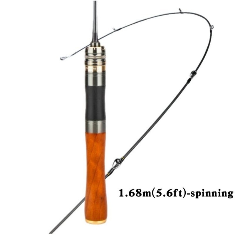 Portable Fishing Rods 5.6ft 6ft Spinning Casting Rod Carbon Fiber Rod Bass Pole