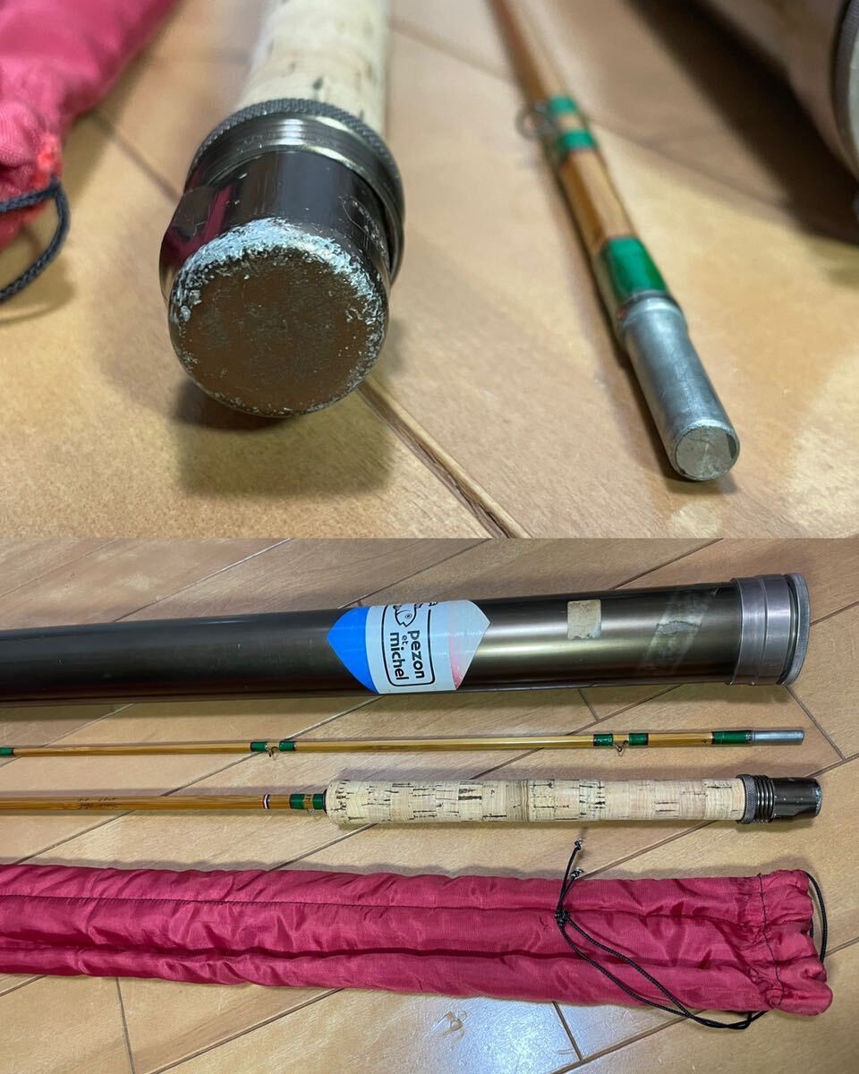 Pezon et Michel Ritz Super Parabolic PPP Fario Club 8’5 #6 Bamboo FlyFishing Rod
