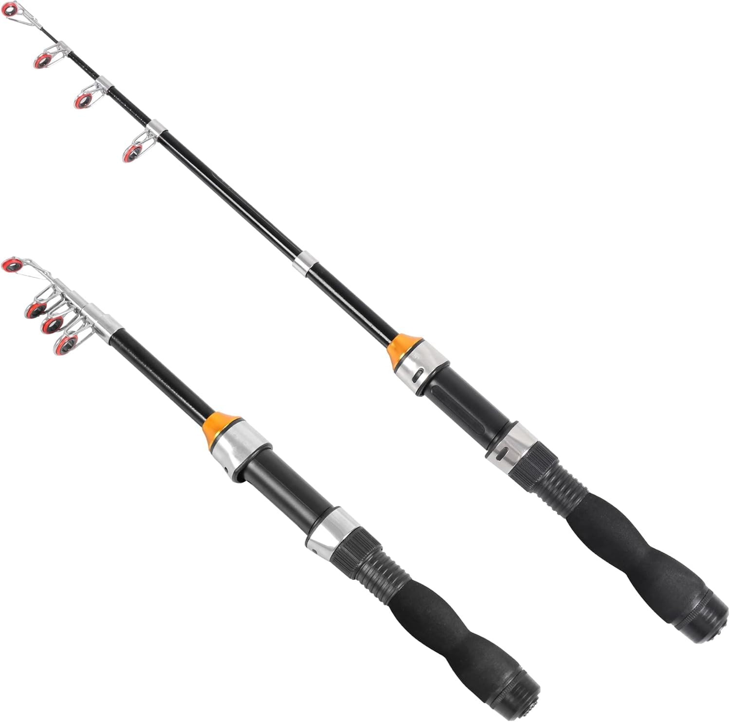 Telescopic Fishing Rod – Collapsible, Extendable Full Extend 3.2 Feet, Black