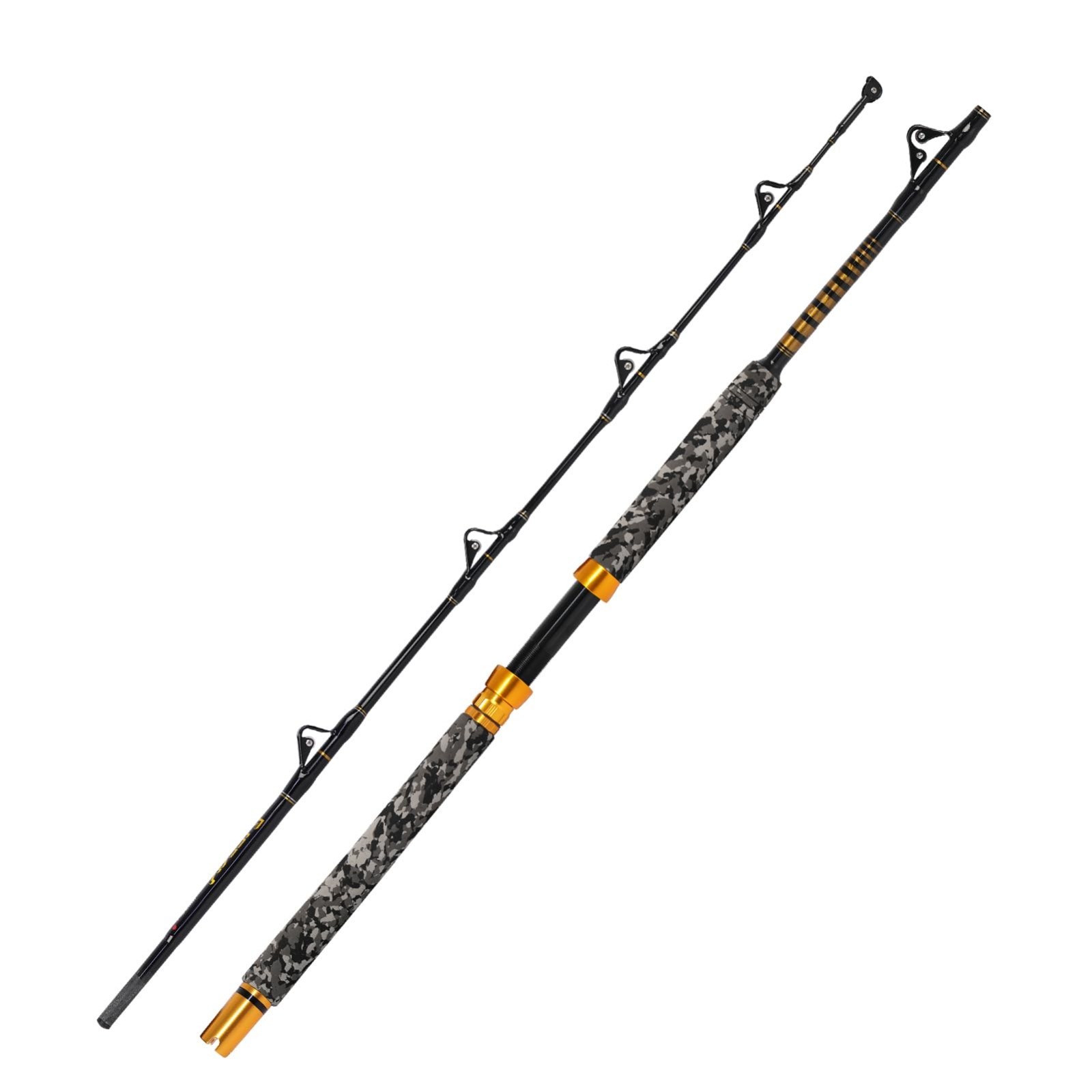 6ft Saltwater Trolling Rod – Big Game Fishing Pole for Offshore Boat Use